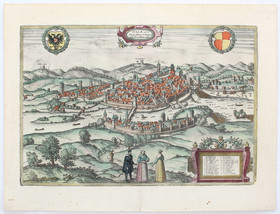 Schwäbisch Hall. / 2 Bll. (Braun-Hogenberg)