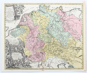 Deutschl. 12 Bll. Homann, Jaeger, Beaurain u.a.