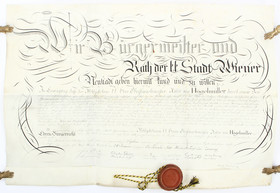 Stadt Wiener Neustadt, Ehrenbürger-Urkunde