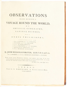 Forster, Observations made during a voyage