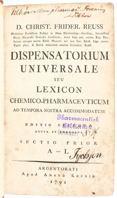 Reuss, Dispensatorium universale