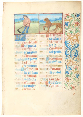 Stundenbuch, Einzelblatt Juli/August