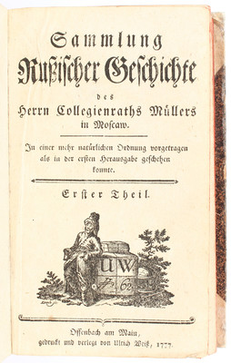 Müller, Sammlung rußischer Geschichte. 4 Bde.
