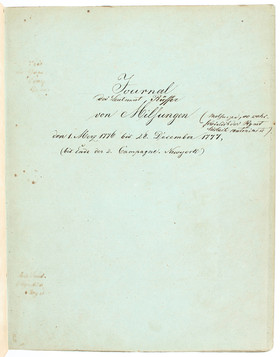 Rüffer, Journal (Abschrift)