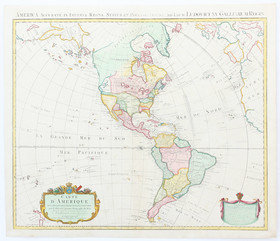 Amerika. Delisle-Anville-Covens