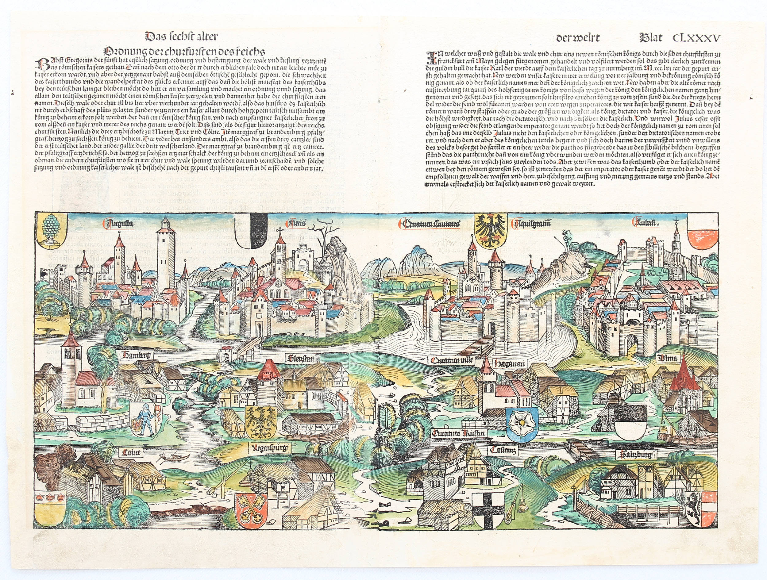 Deutschland-Phantasiekarte. (Schedel)