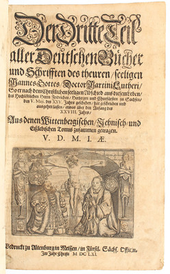 Luther, Werke. Teil 3-4 in 1 Bd.