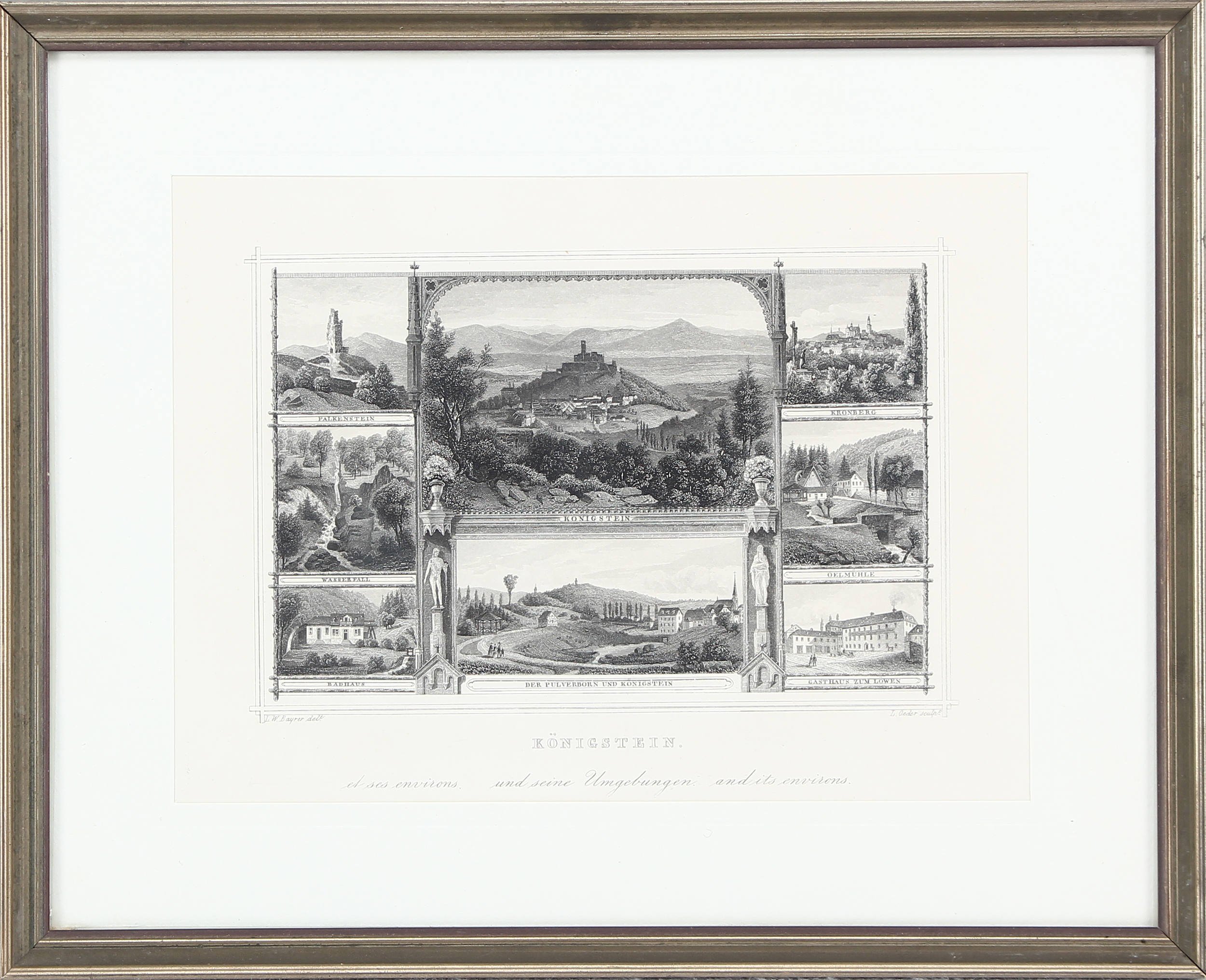 Königstein. 10 Bll. Ansichten. Ger.