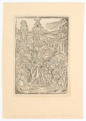 Biblia pauperum-Holzschnitt. 17 Blatt.