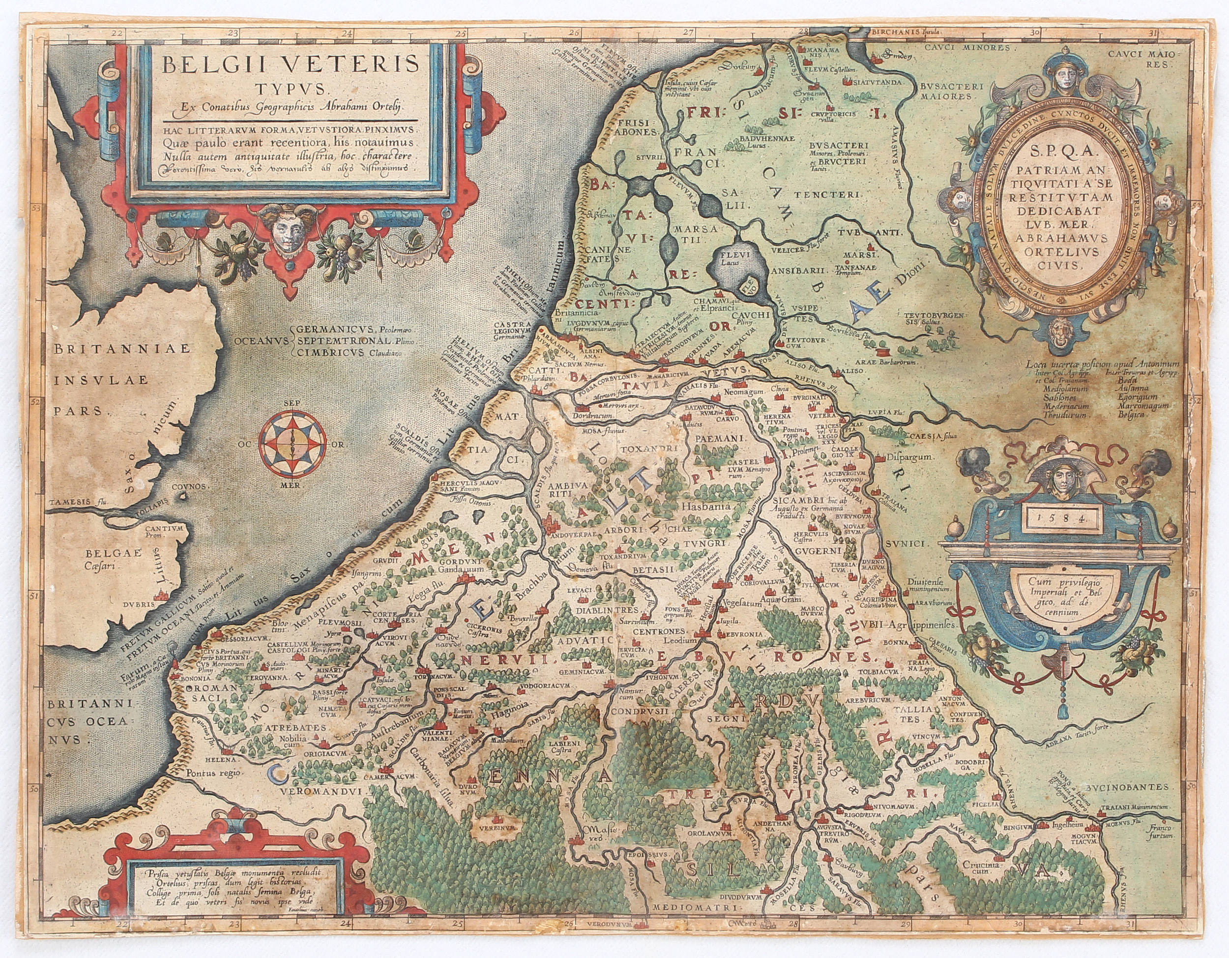 Holland. / 2 Bll. (Ortelius)