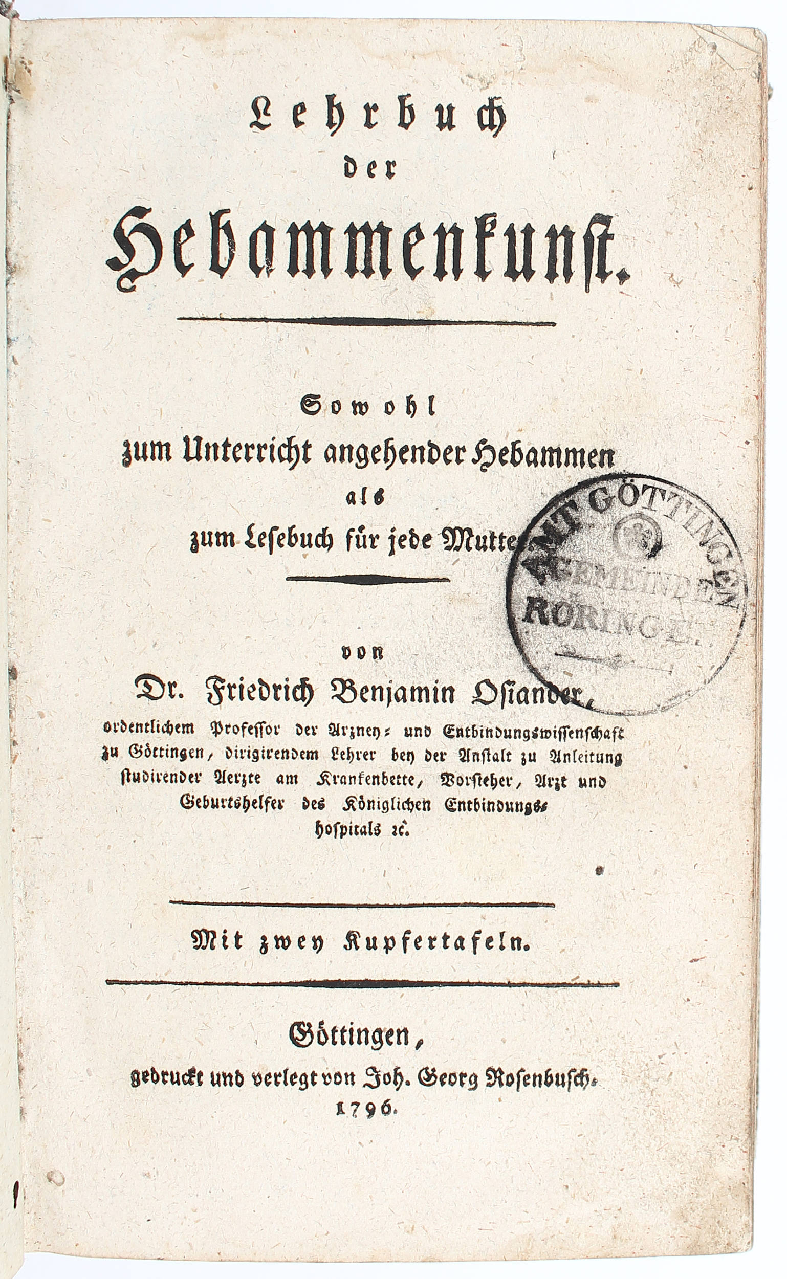 Osiander, Hebammenkunst. / 3 Bde.