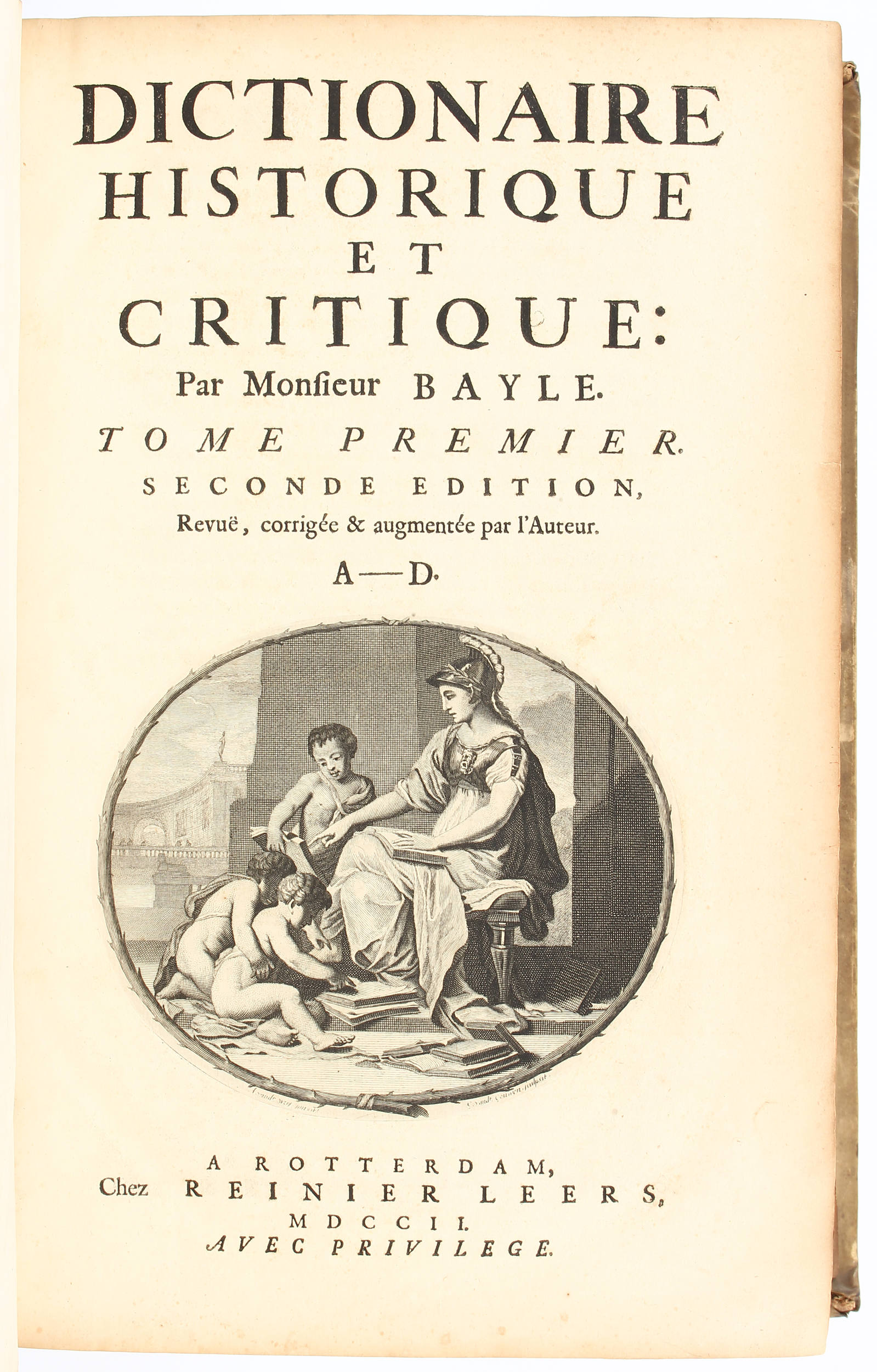 Bayle, Dictionnaire. 2. Aufl. 4 Bde.