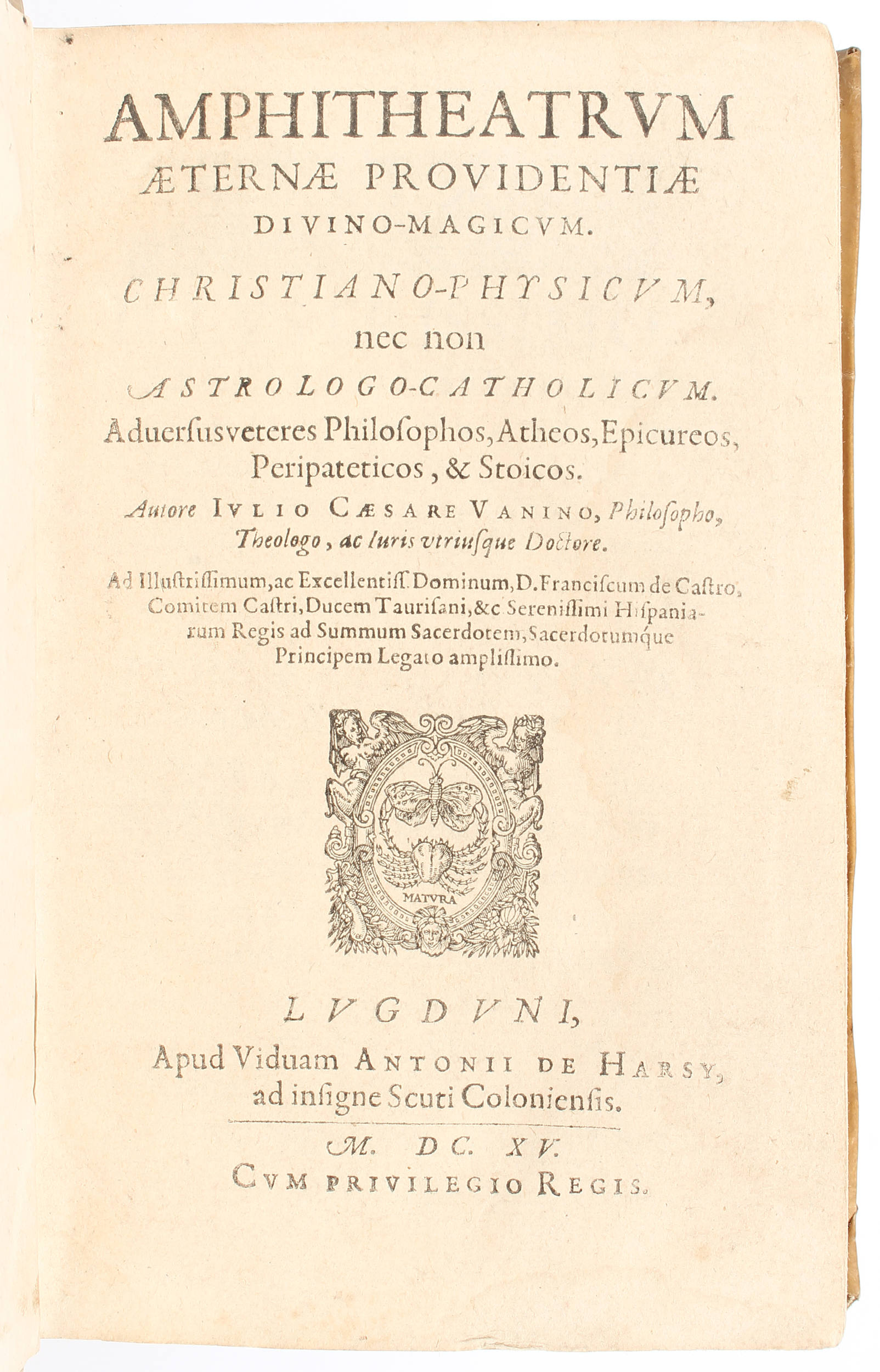 Vanini, Amphitheatrum providentiae