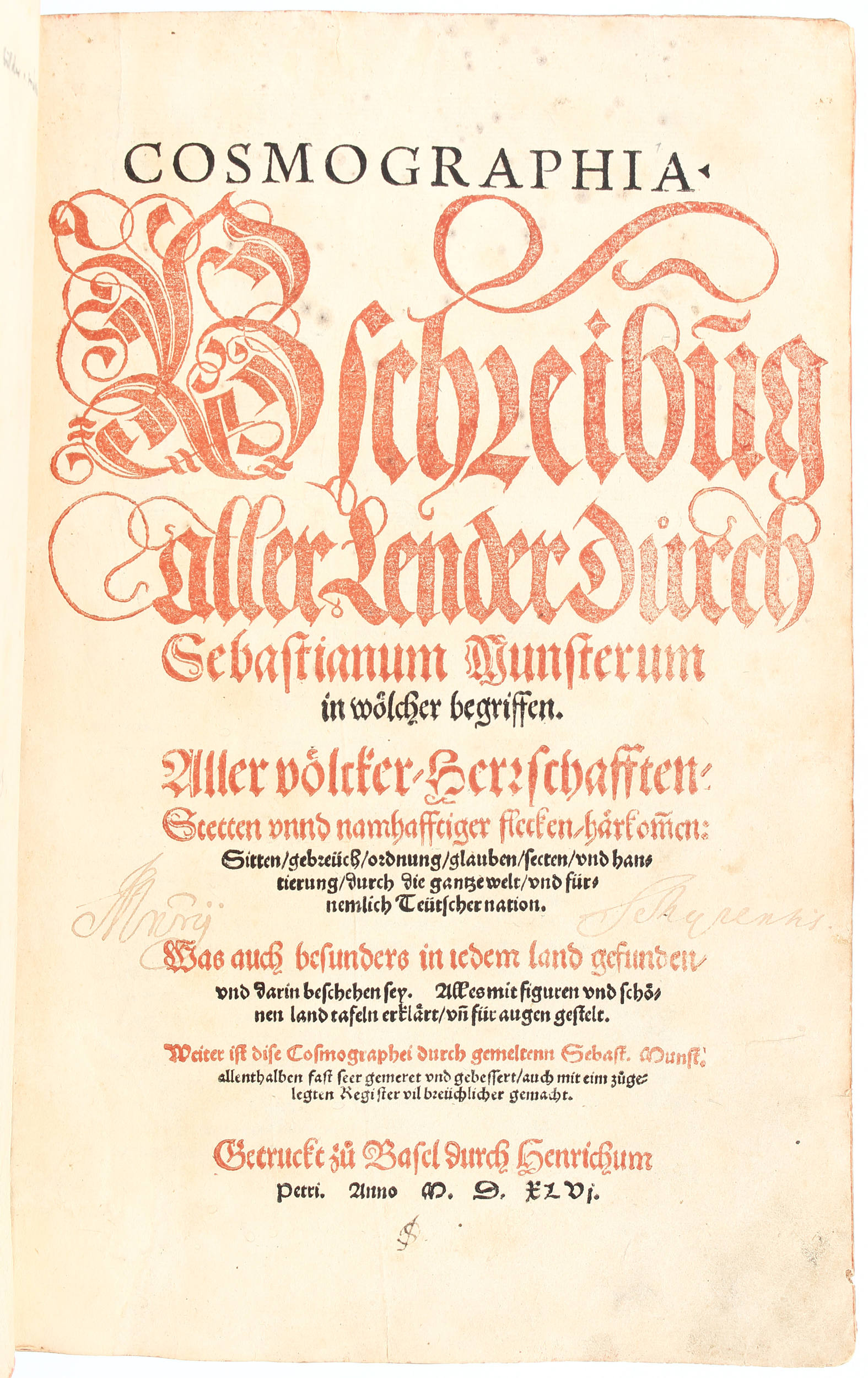 Münster, Cosmographia 1546