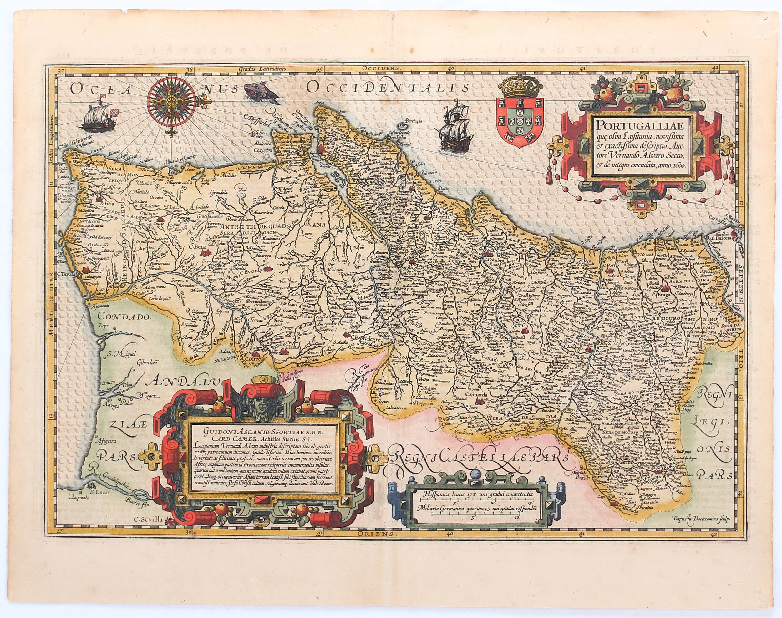 Portugal. (Mercator-Hondius)