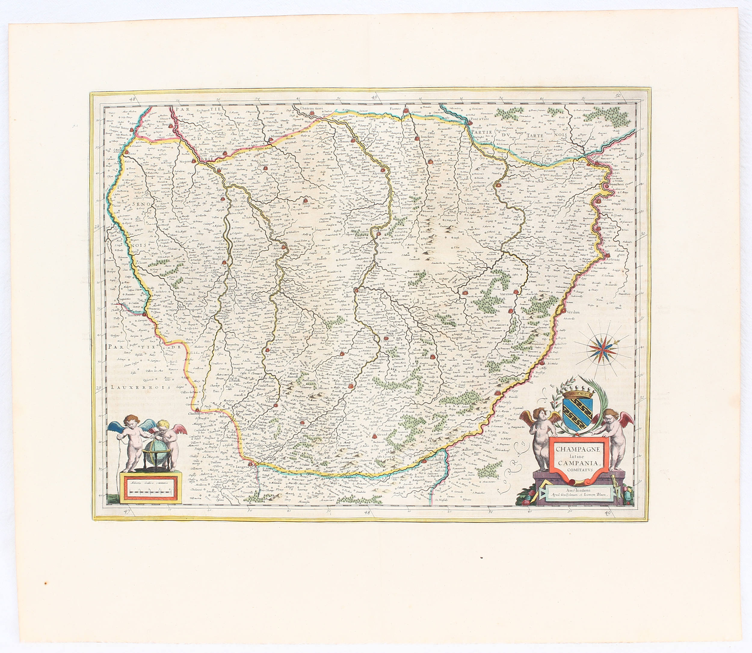 Paris. Isle de France / 4 Bll. Blaeu