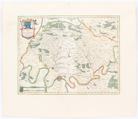 Paris. Isle de France / 4 Bll. Blaeu