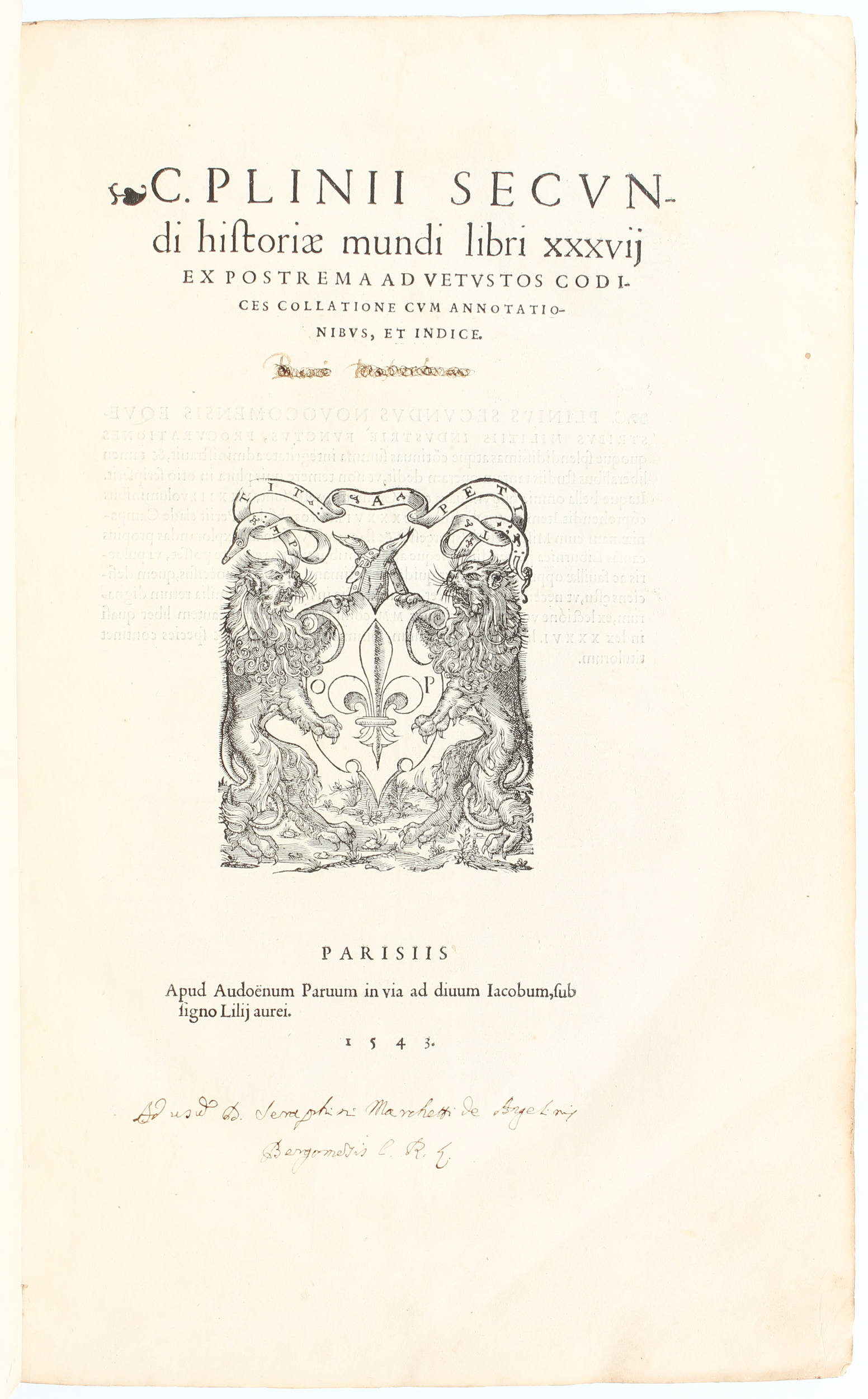 Plinius, Historiae mundi / 2 Bde.