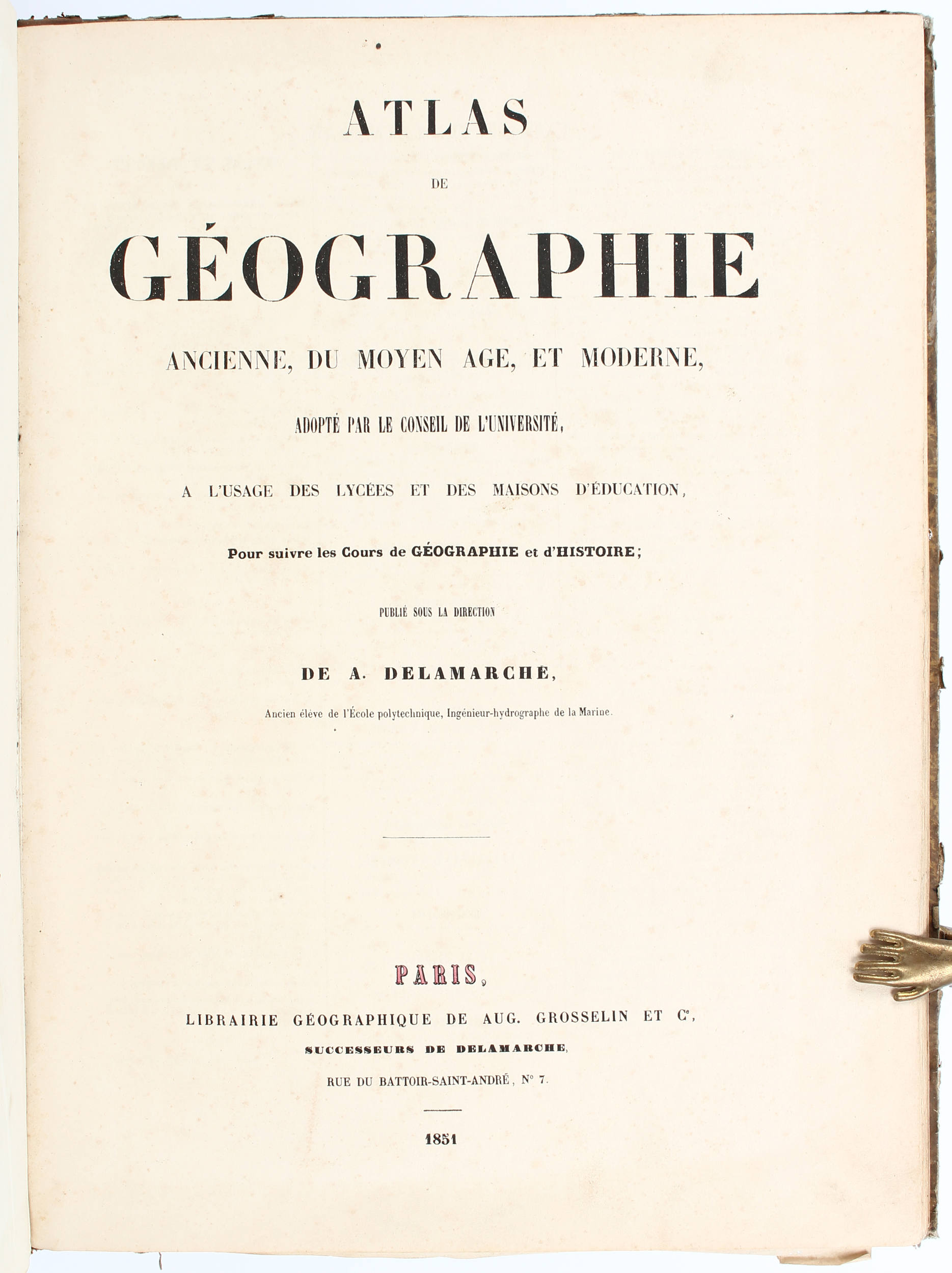 Delamarche, Atlas de géographie ancienne