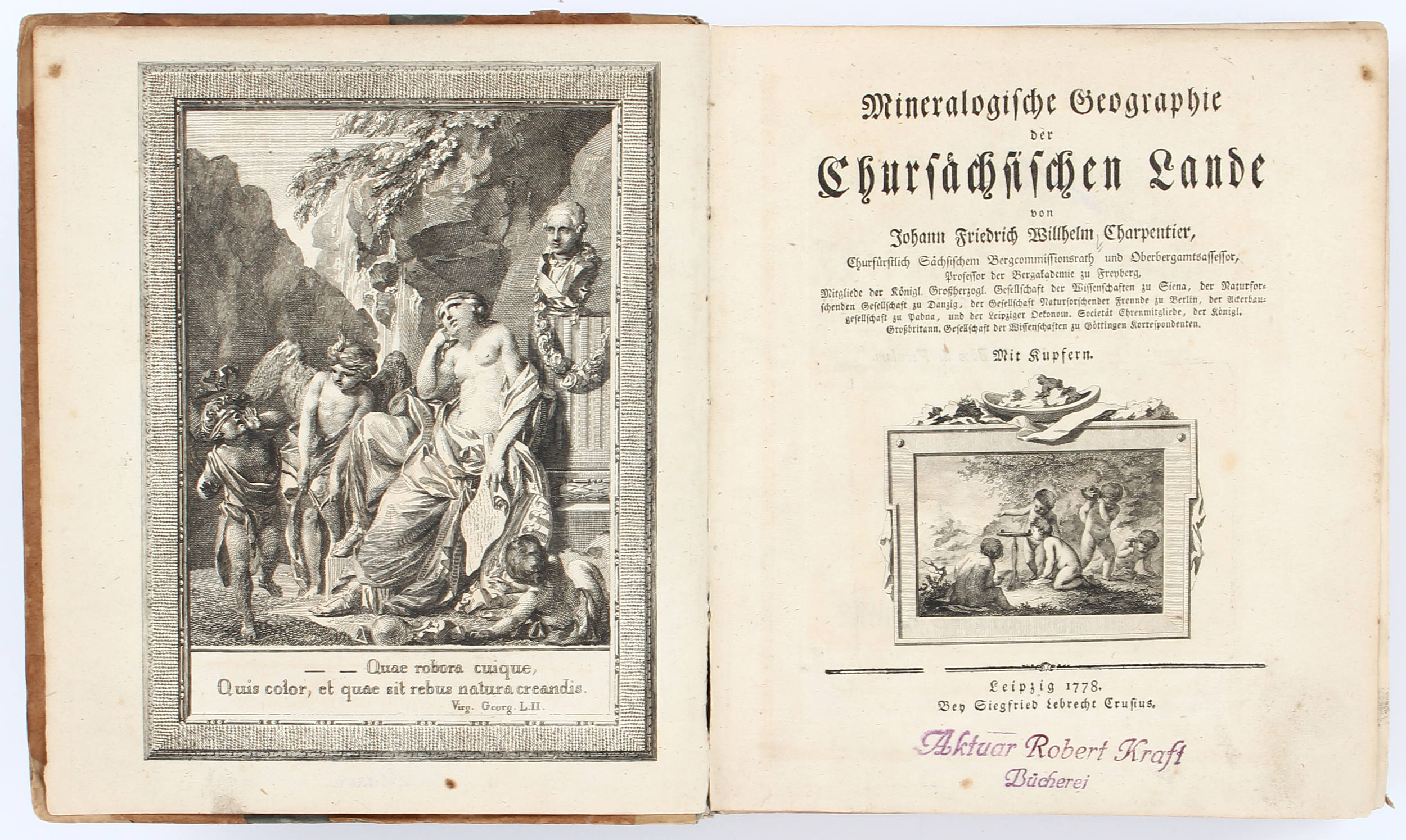 Charpentier, Mineralogische Geographie