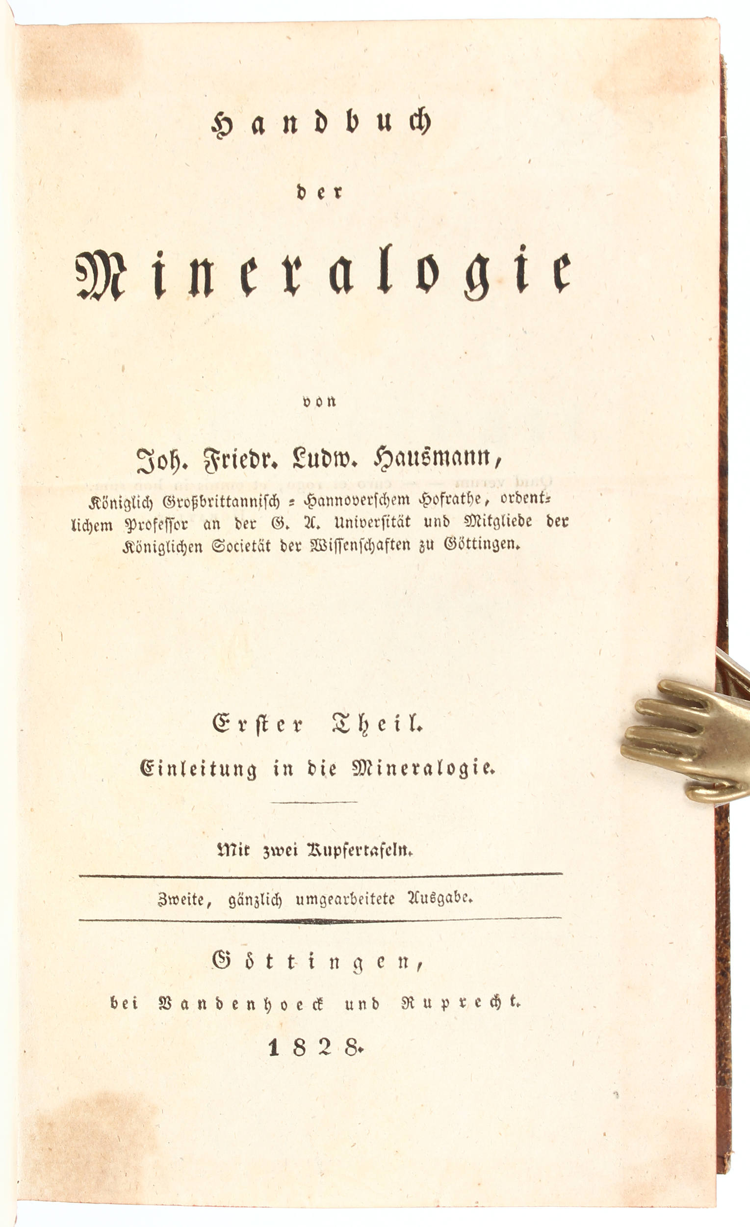 Hausmann, Handbuch Mineralogie. 2 Bde.