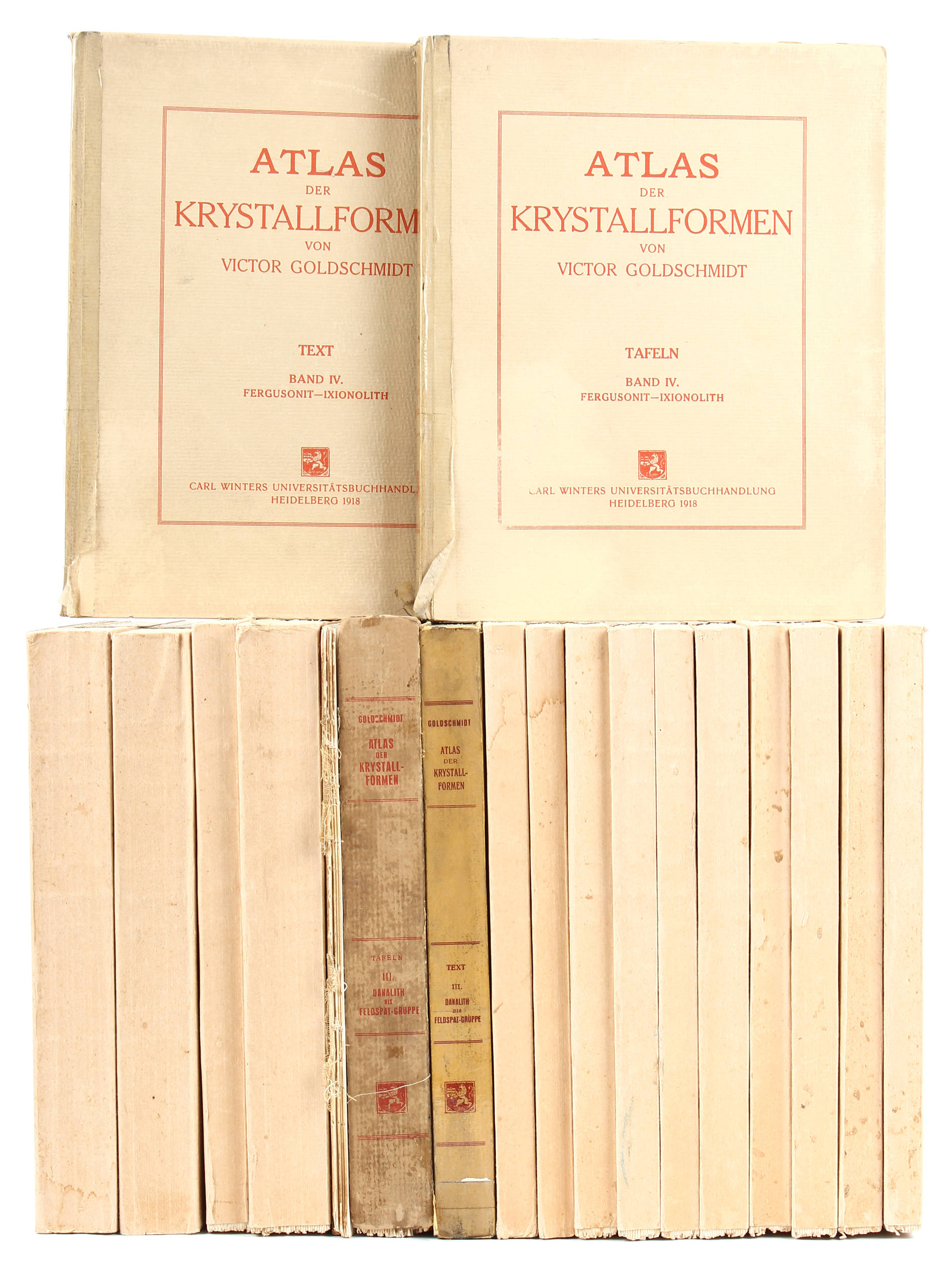 Goldschmidt, Atlas der Krystallformen. 18 Bde.