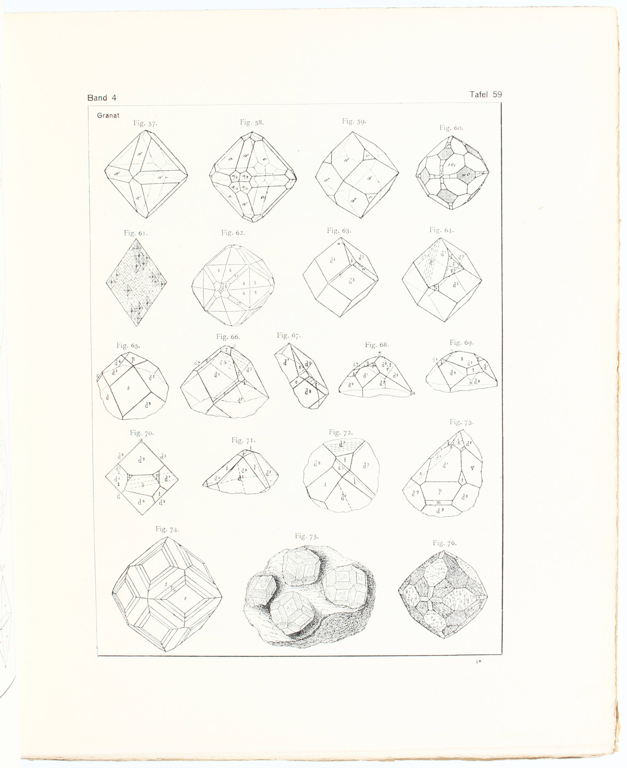 Goldschmidt, Atlas der Krystallformen. 18 Bde.