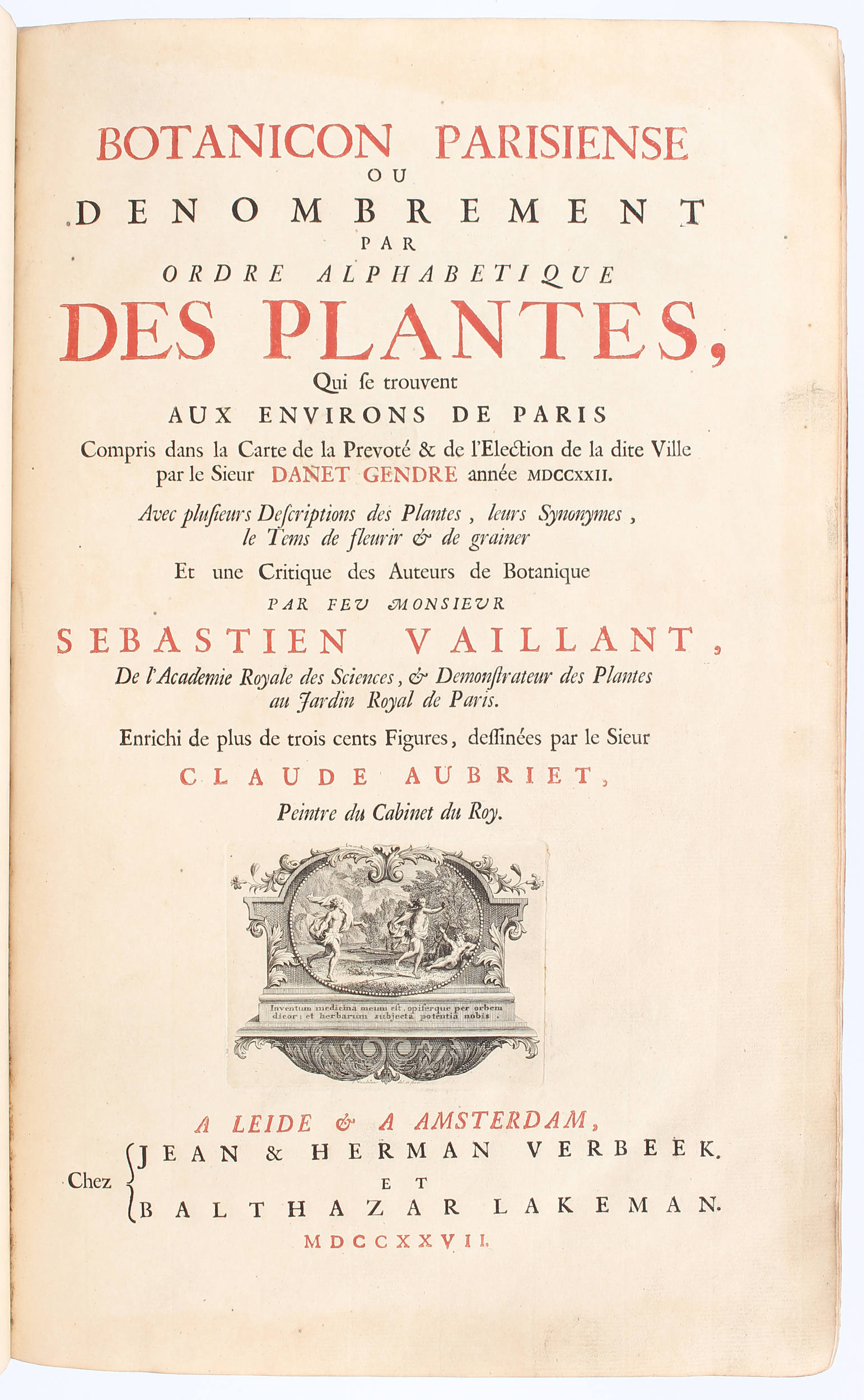 Vaillant, Botanicon Parisiense