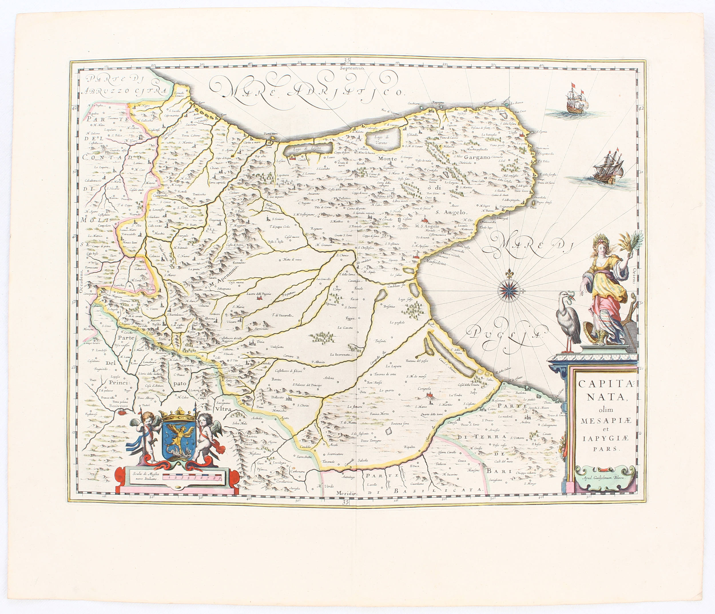 Apulien. 3 Bll. (Blaeu)
