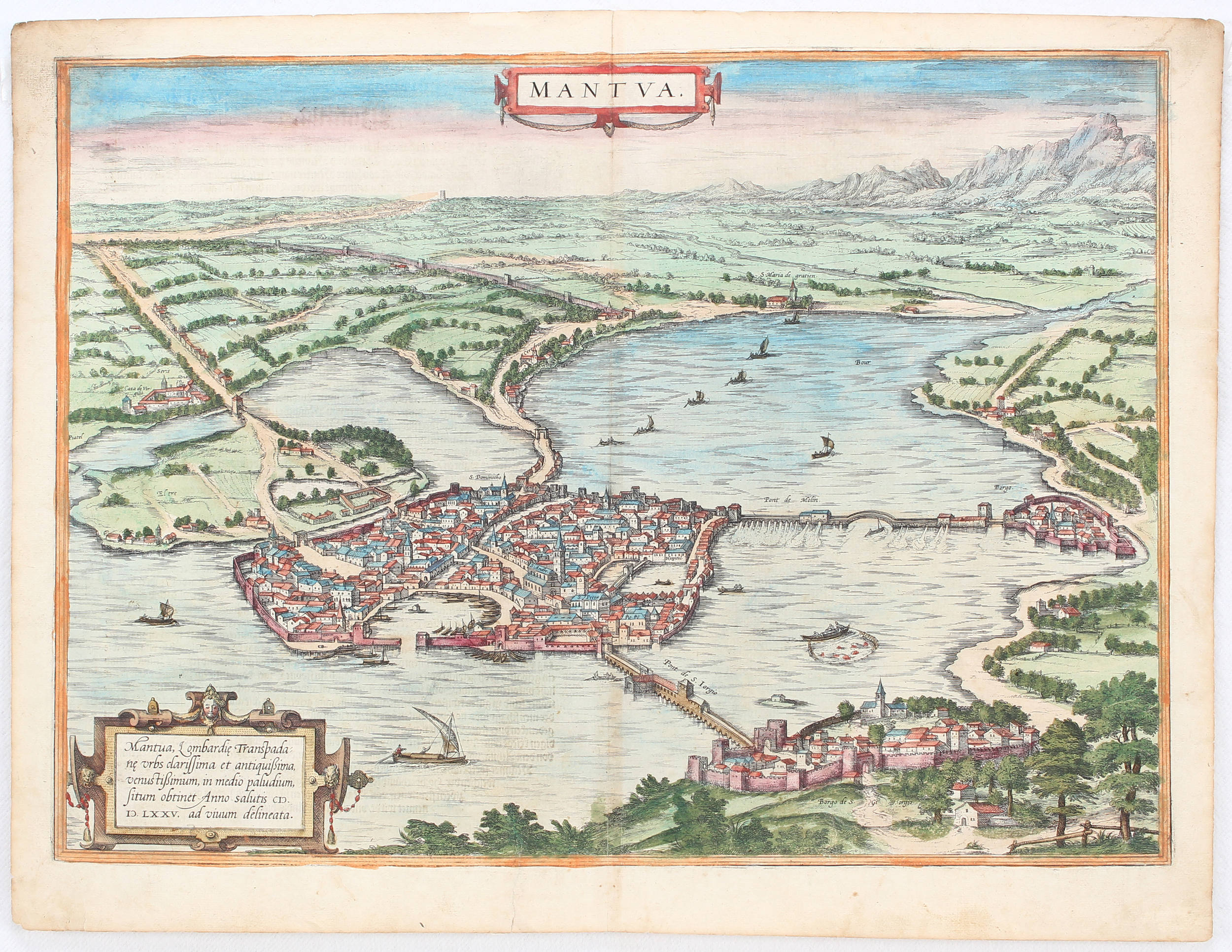 Mantua. (Braun-Hogenberg)