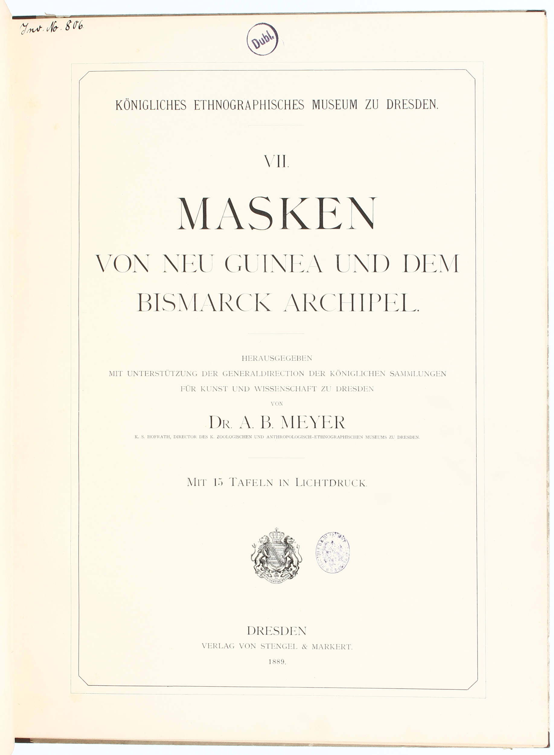 Meyer, Masken von Neu Guinea