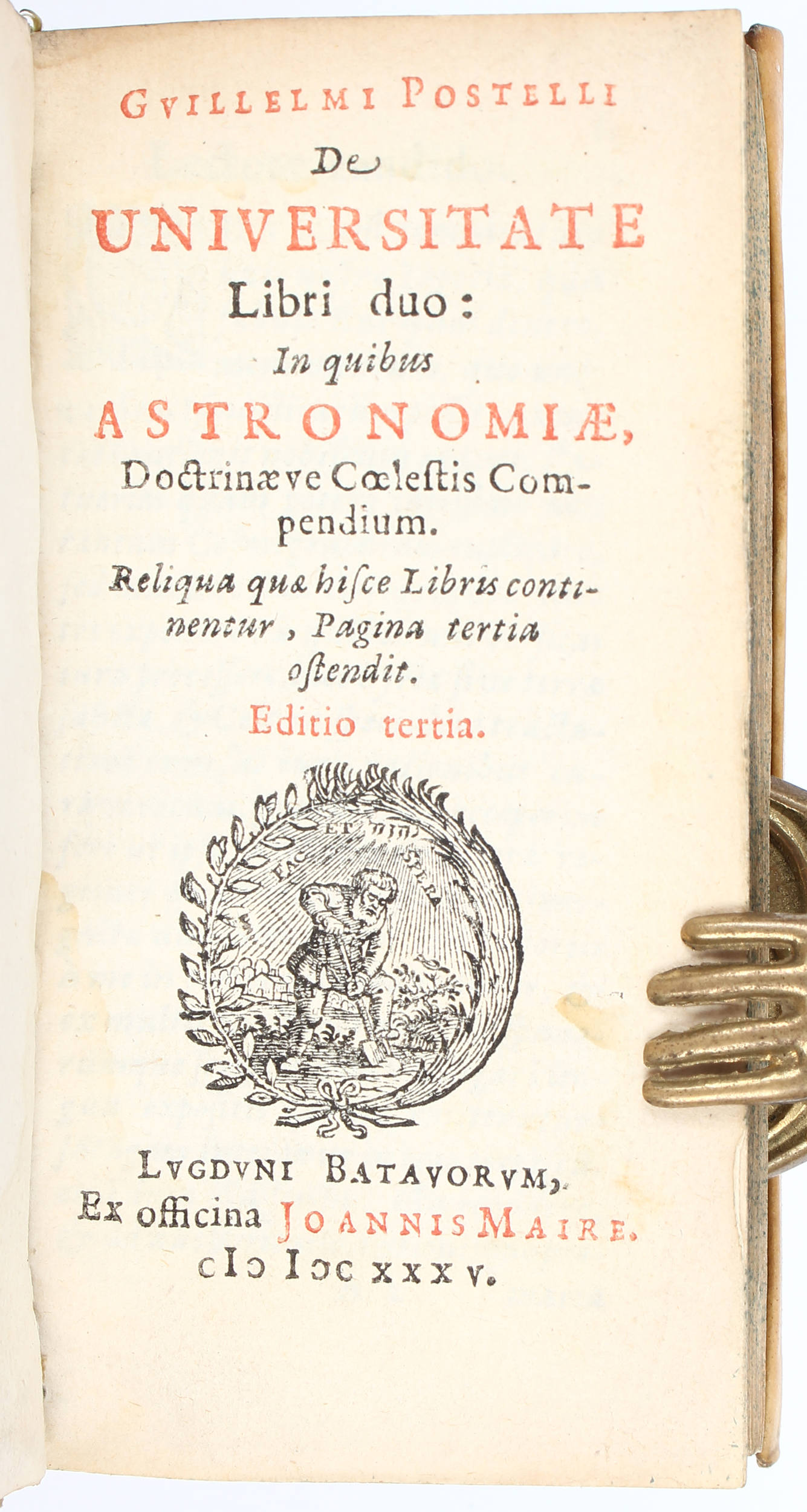 Postel, De universitate
