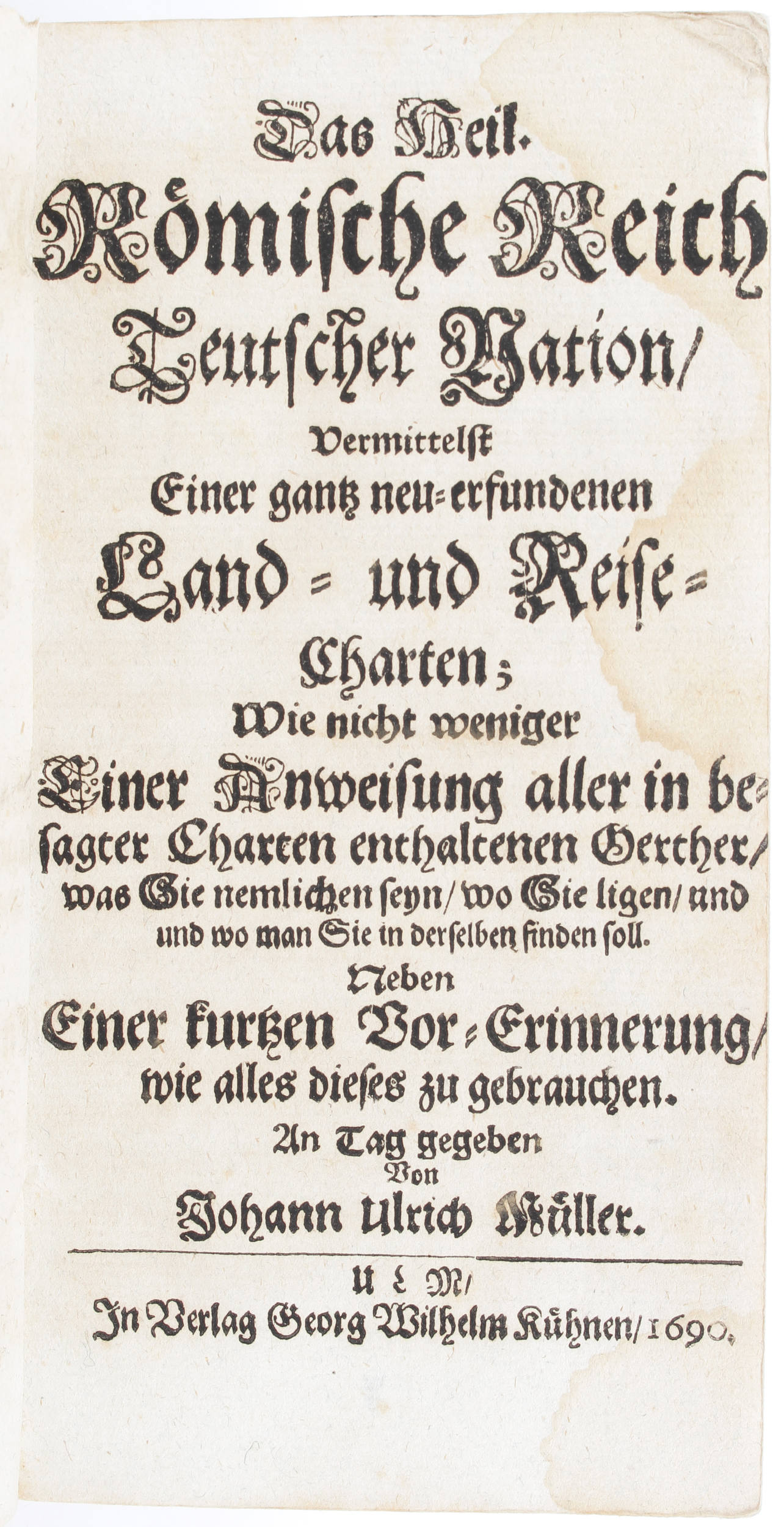 Müller, Röm. Reich. Buch+Kte. 2 Bde.