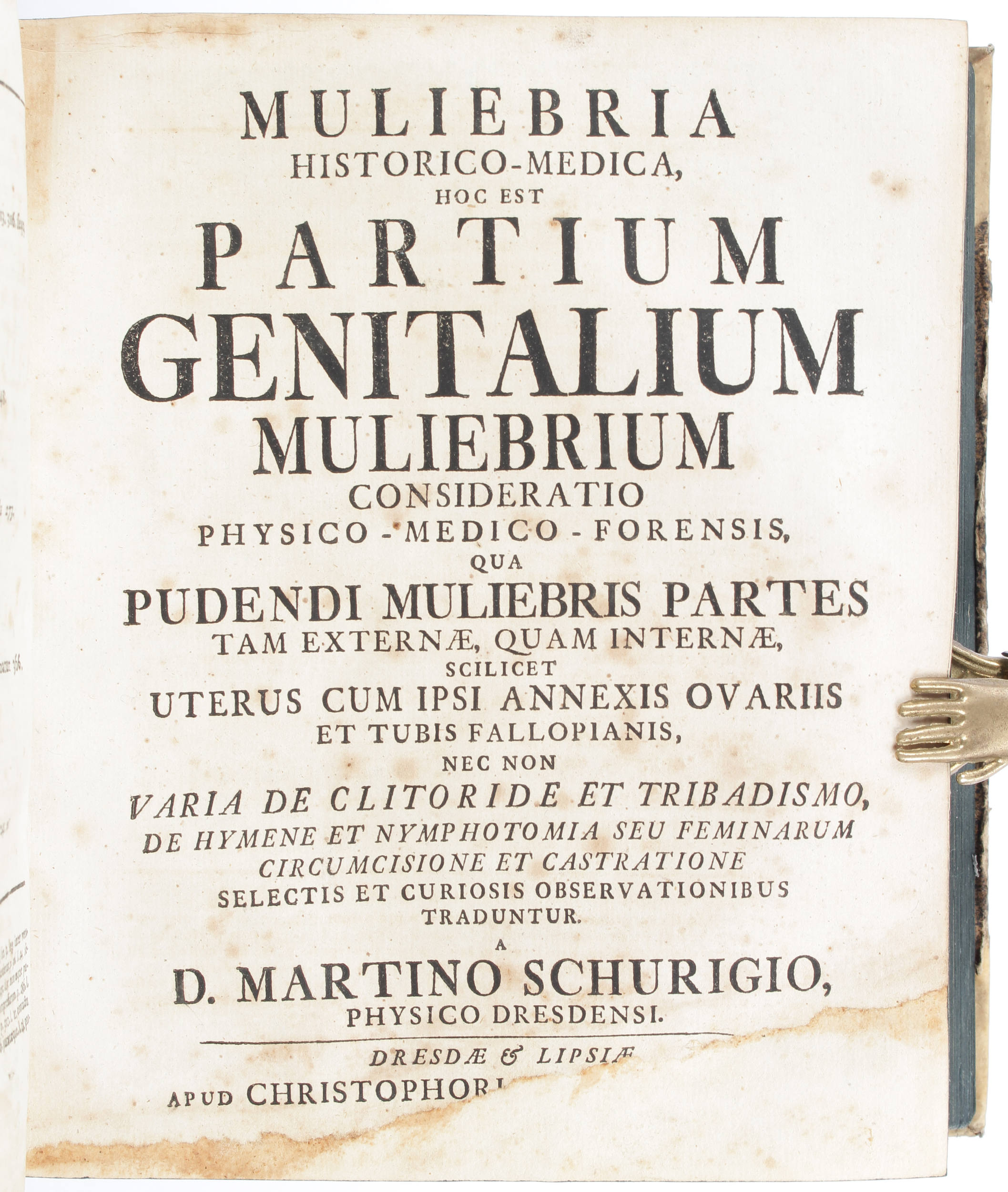 Schurig, Parthenologia/ Beibde.