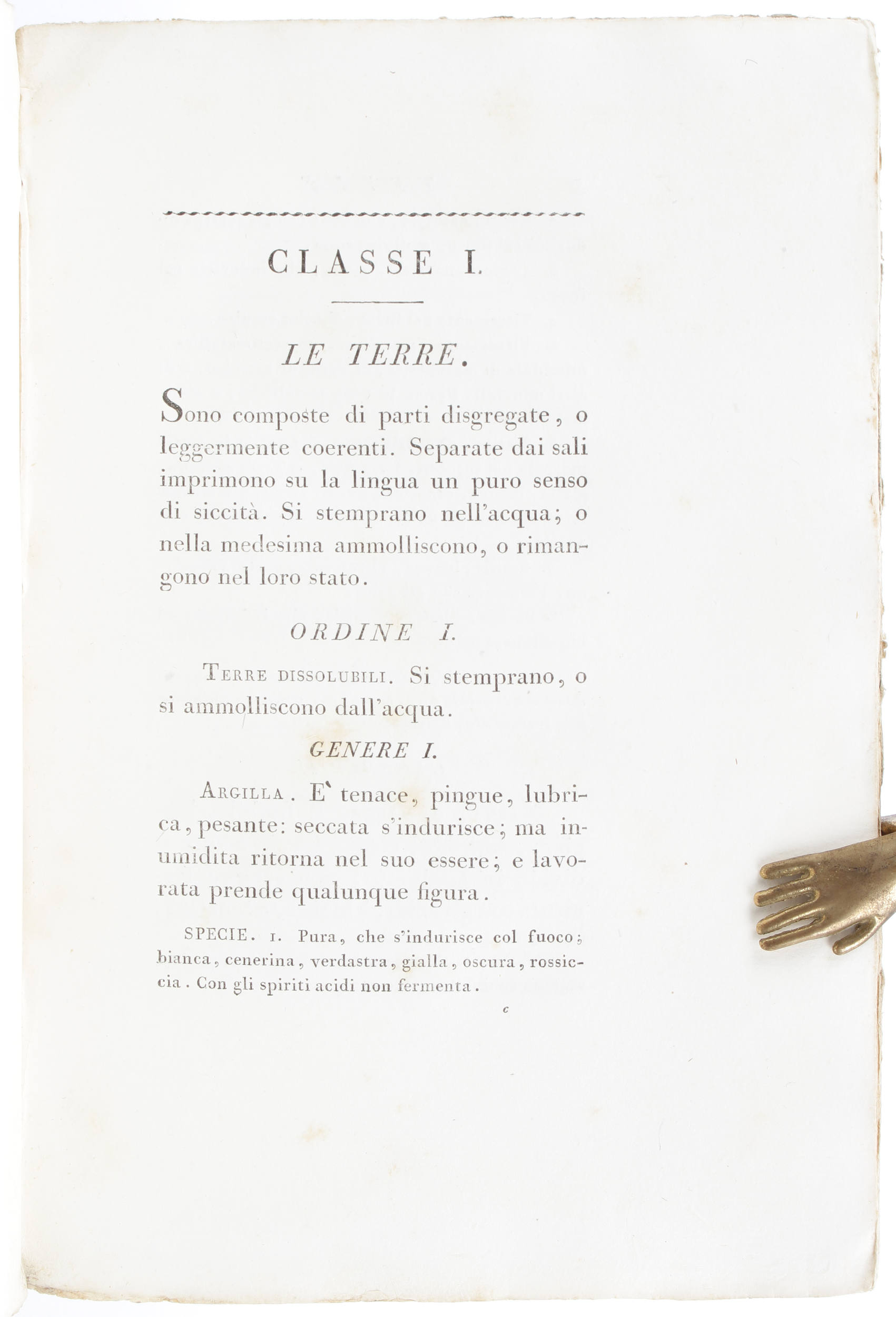 Benvenuti, Istituzioni di mineralogia