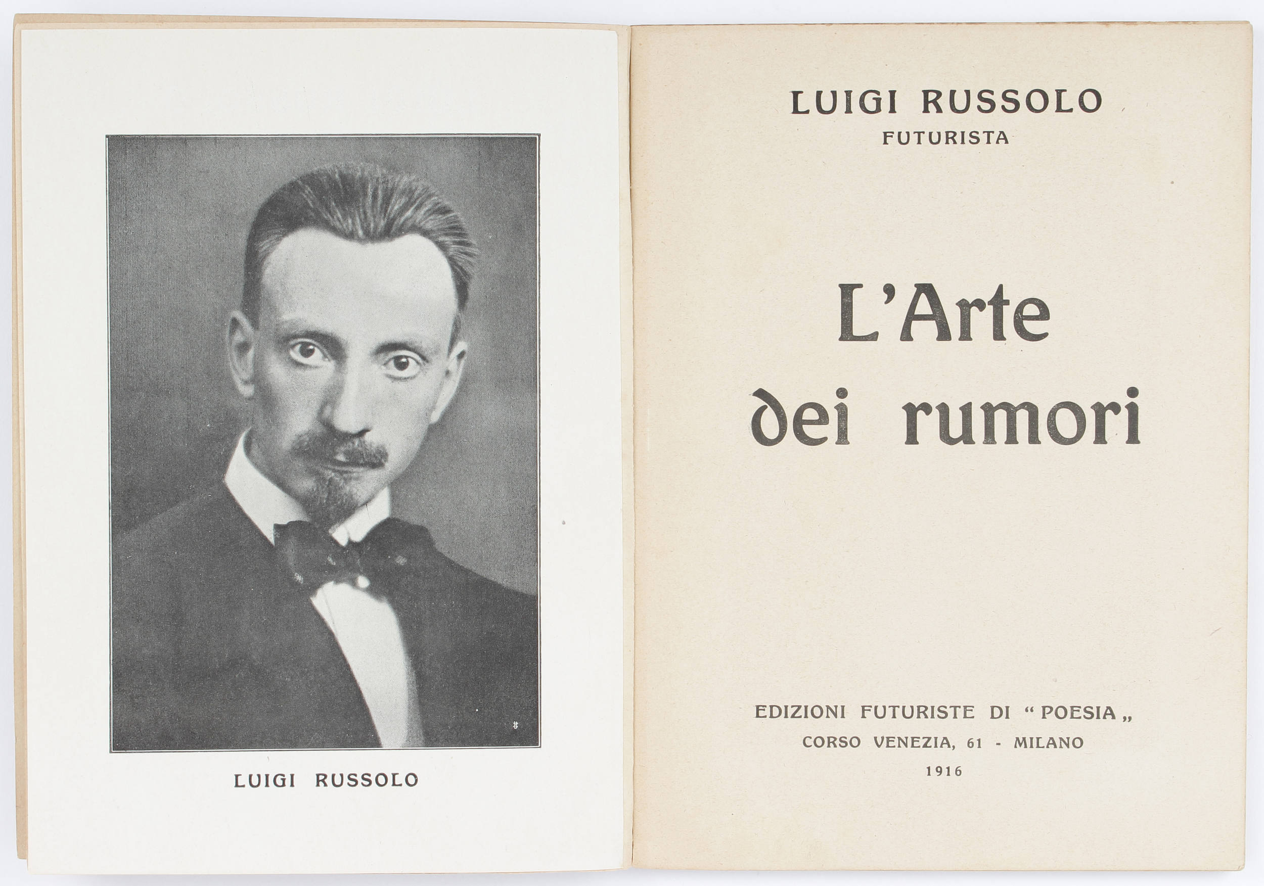 Russolo, L'arte dei rumori