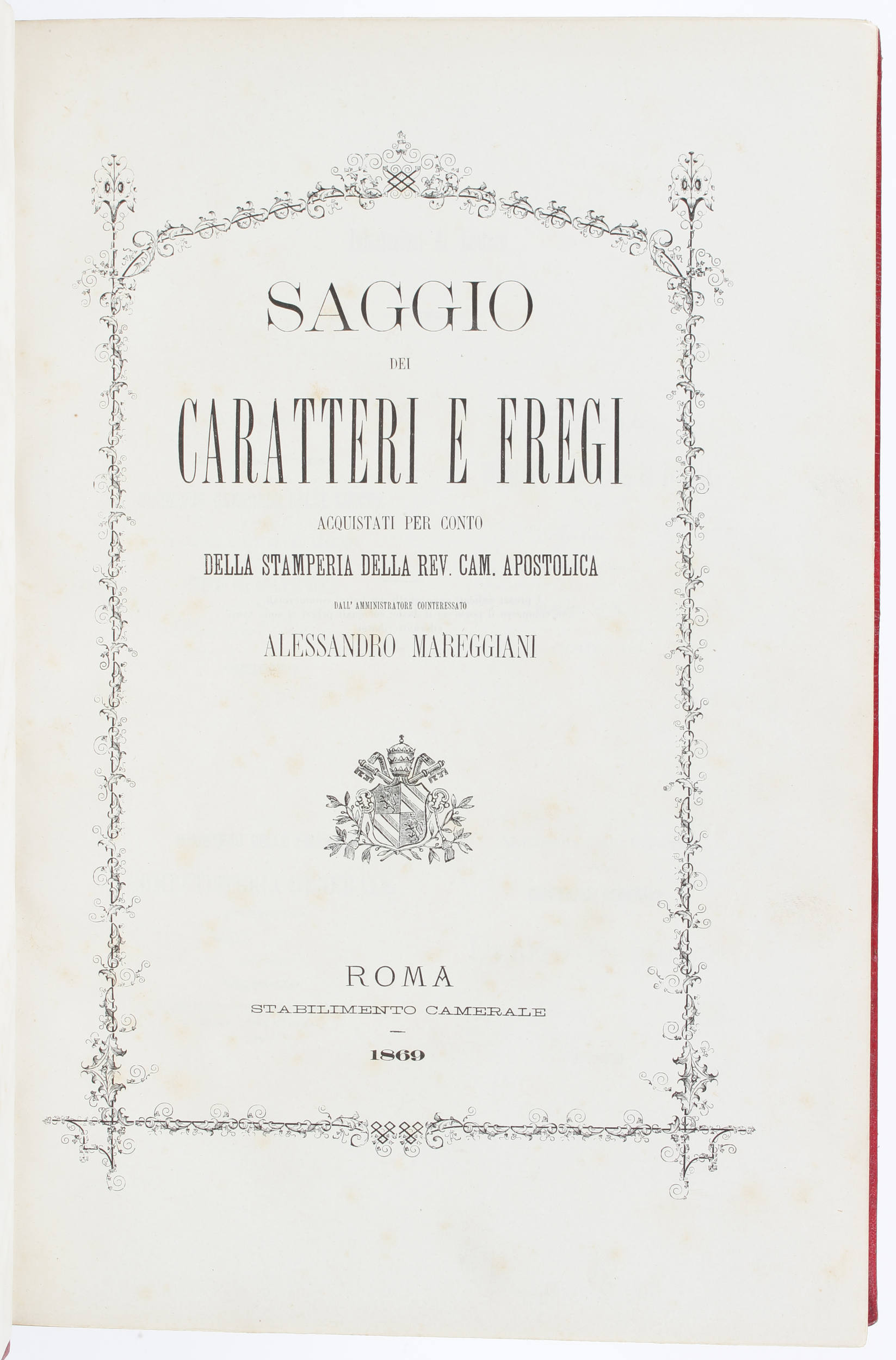 Saggio dei caratteri e fregi