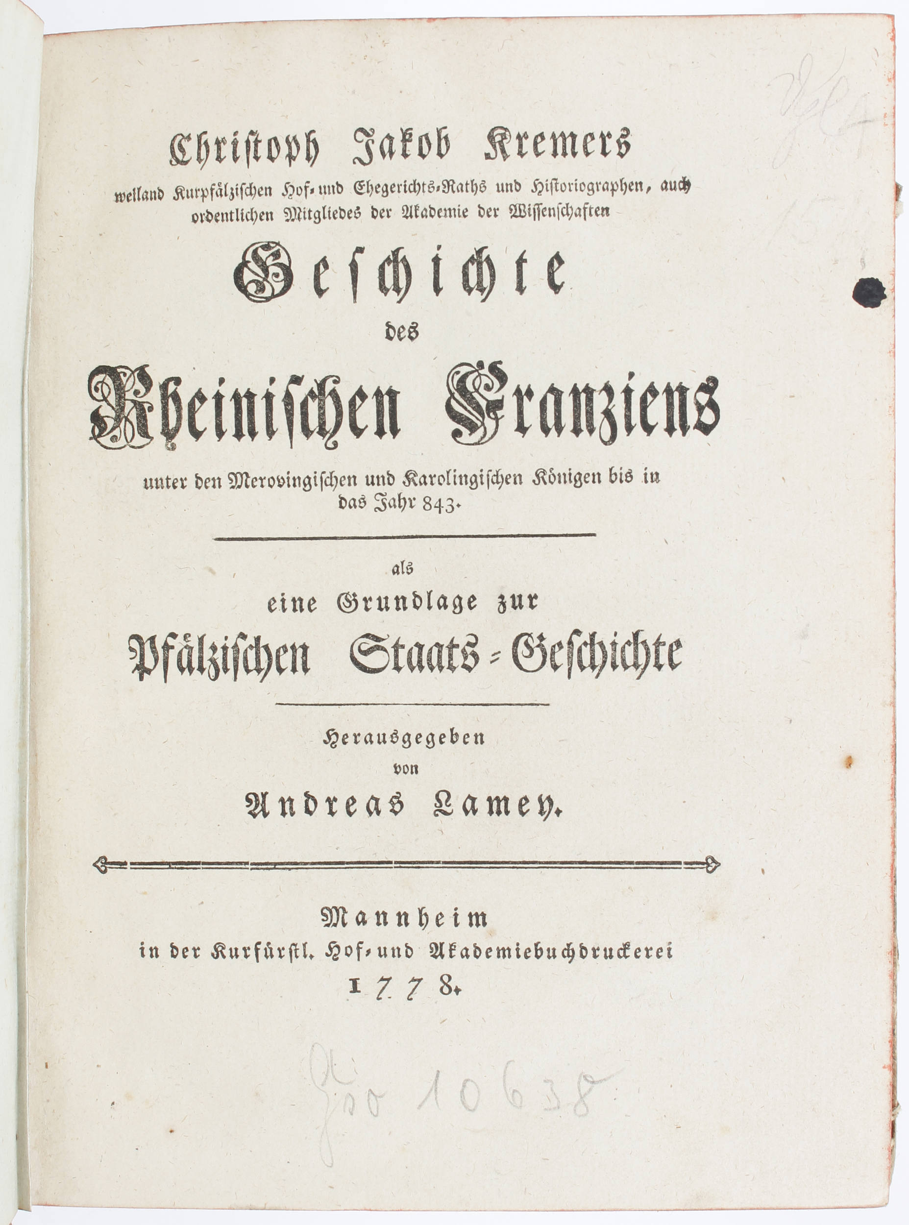 Kremer, Rheinisches Franzien