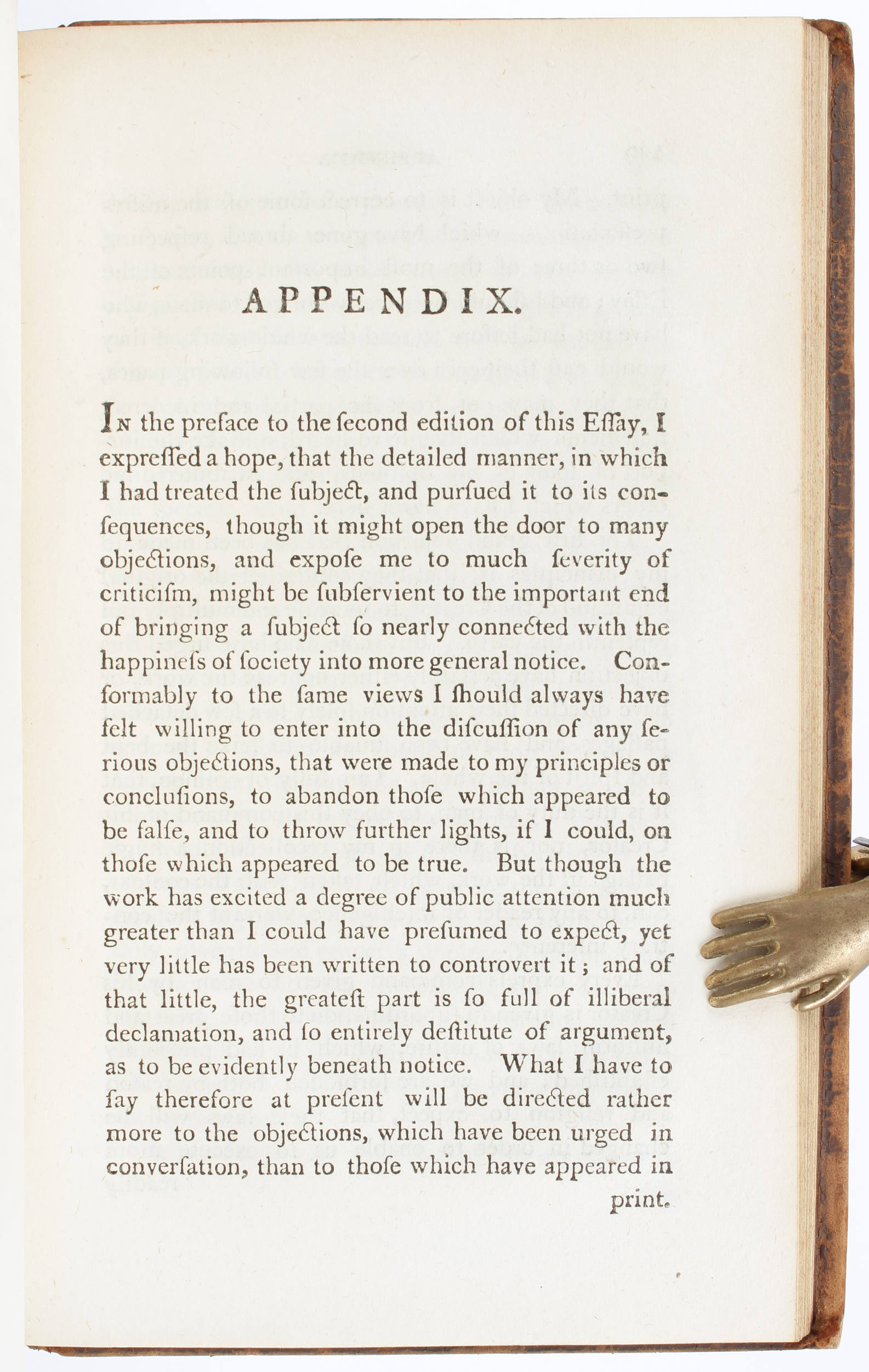 Malthus, Essay on the principle of population. 2 Bde.