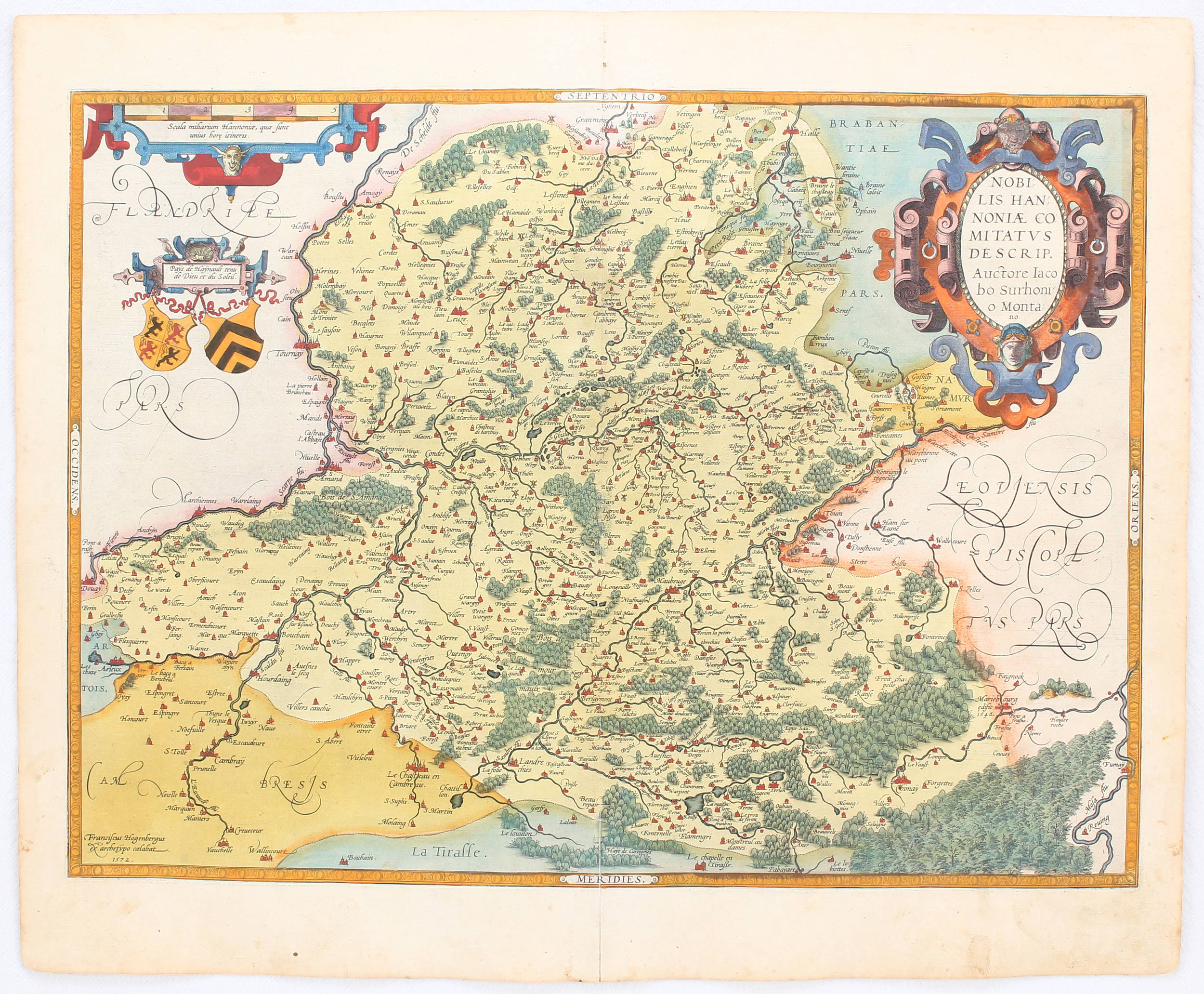 Hennegau. Hogenberg / 2 Bll. (Ortelius)
