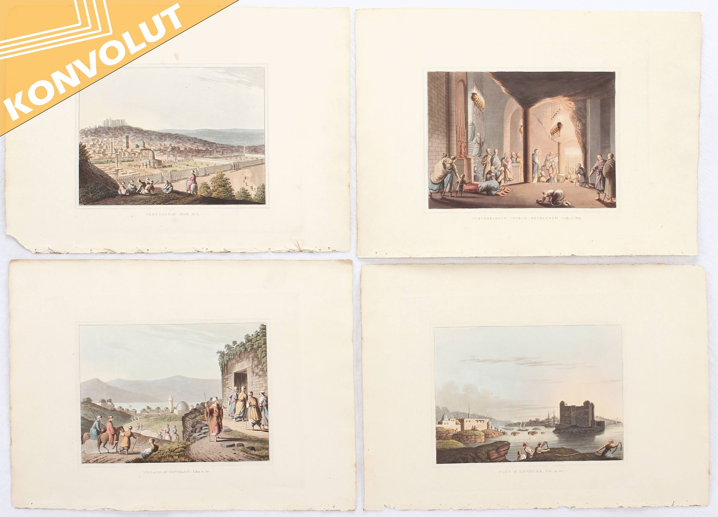 Israel. 8 Bll. anonyme Teilansichten