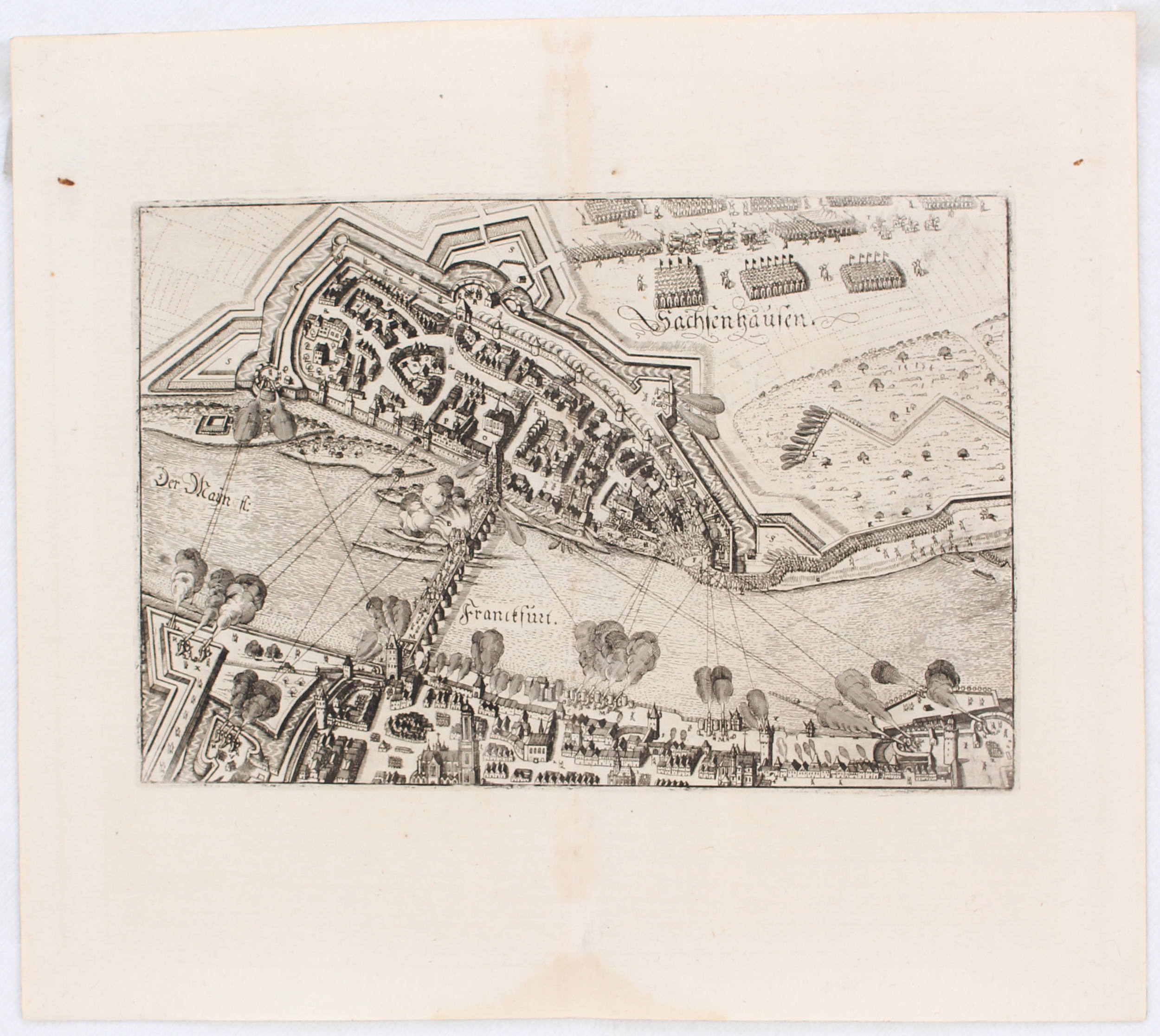 Frankfurt. Plan-Prospekt. Homann / 10 Bll.