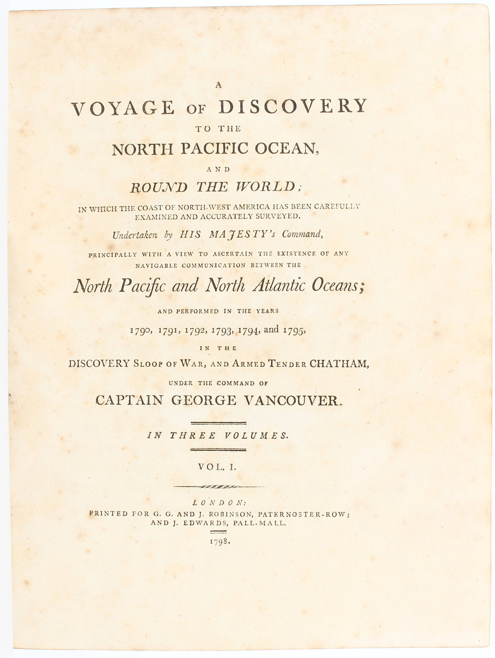 Vancouver, Voyage of discovery. 4 Bde.
