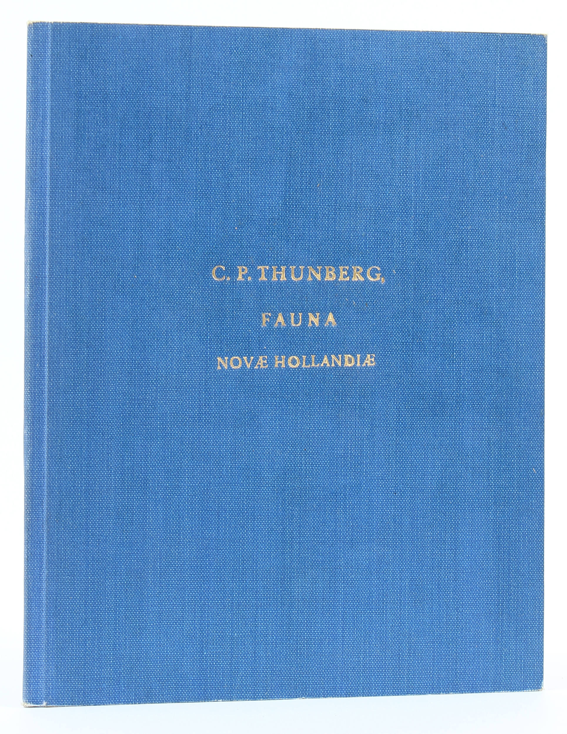 Thunberg, Fauna Nova Hollandiae