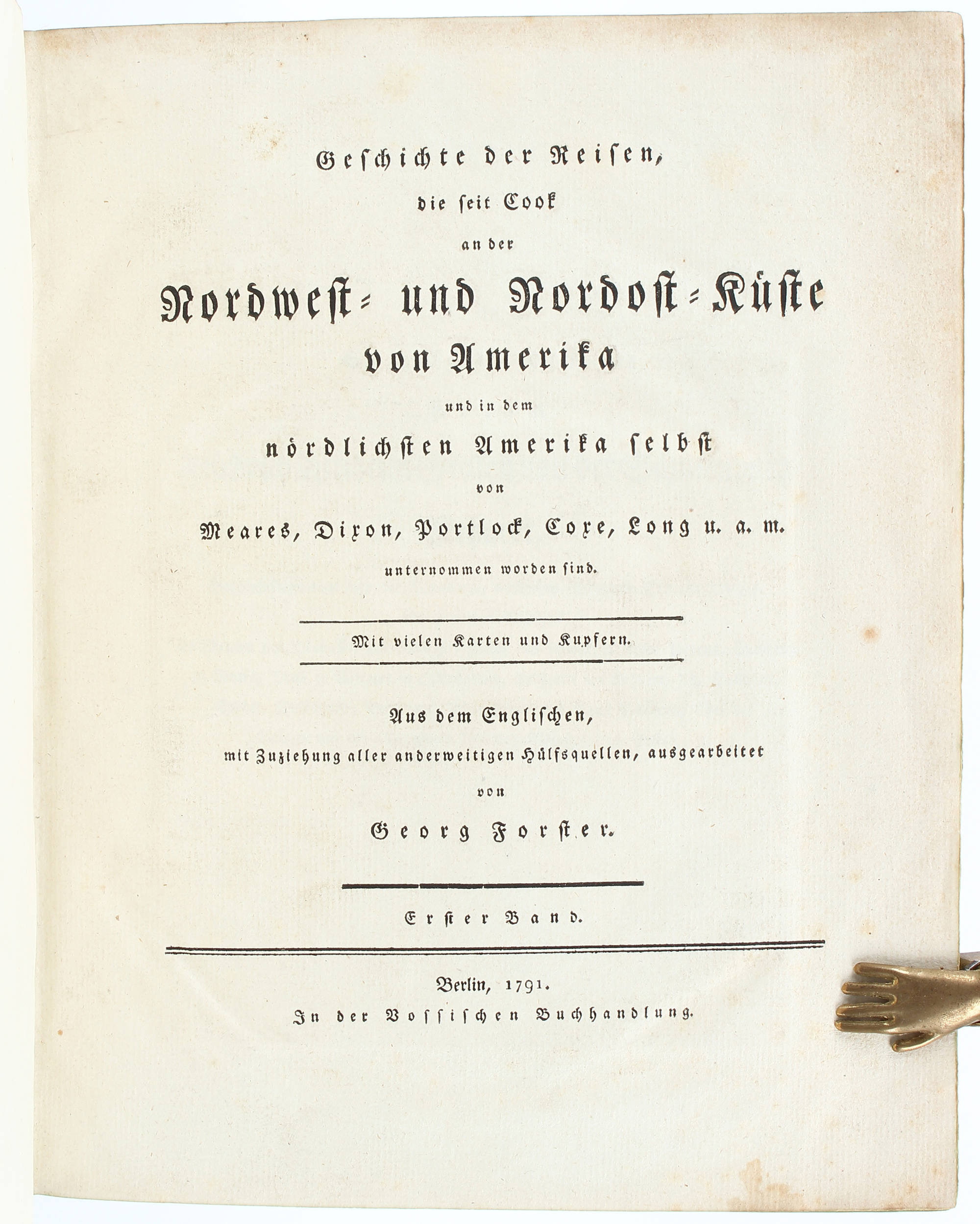 Forster, Geschichte der Reisen. 3 Bde.