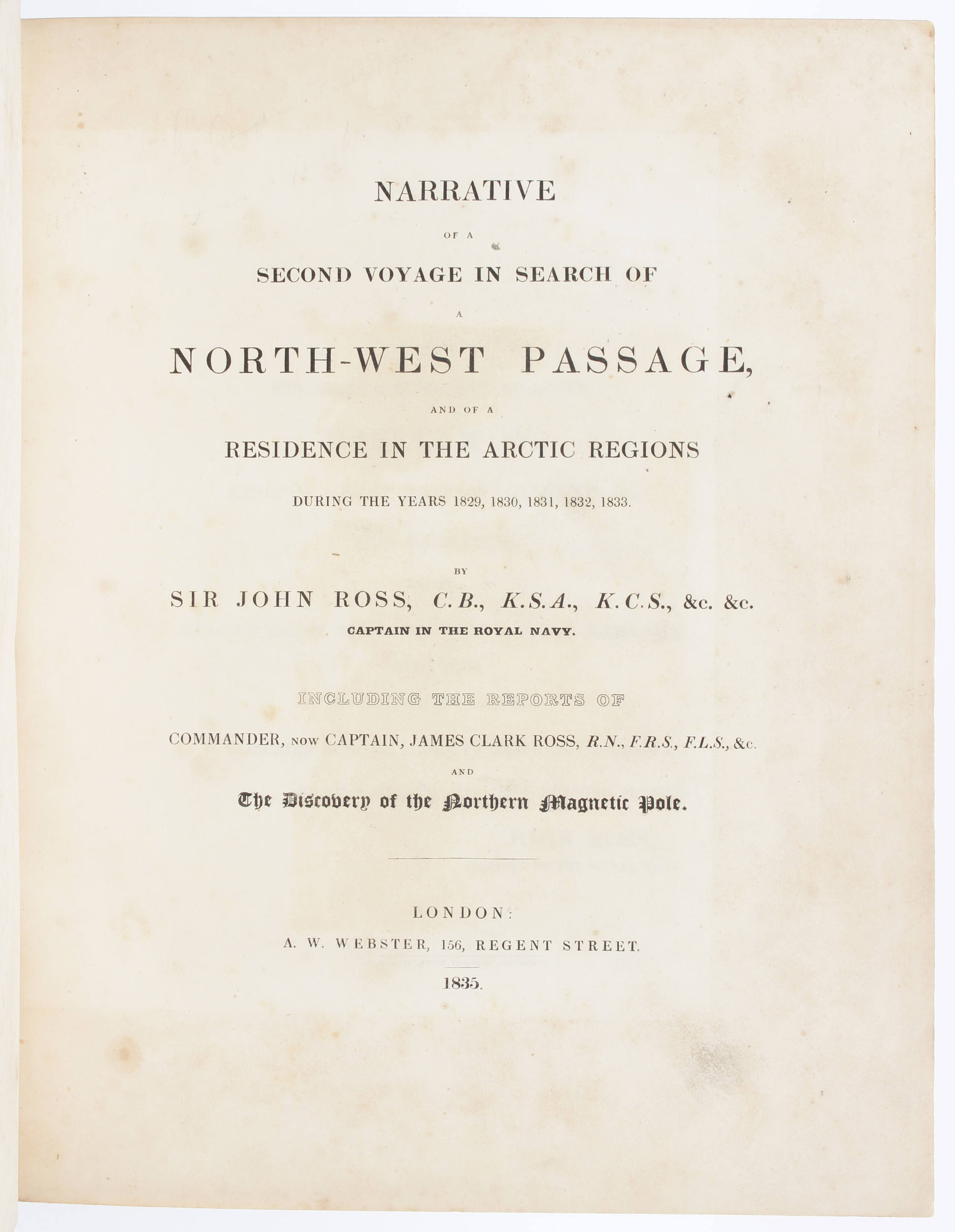 Ross, North-West Passage. 2 Bde.