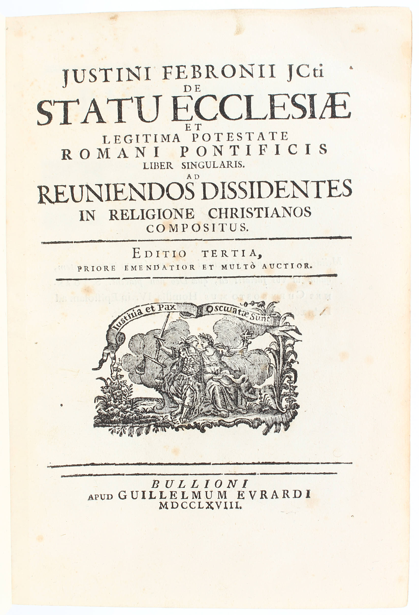 (Hontheim), De statu ecclesiae
