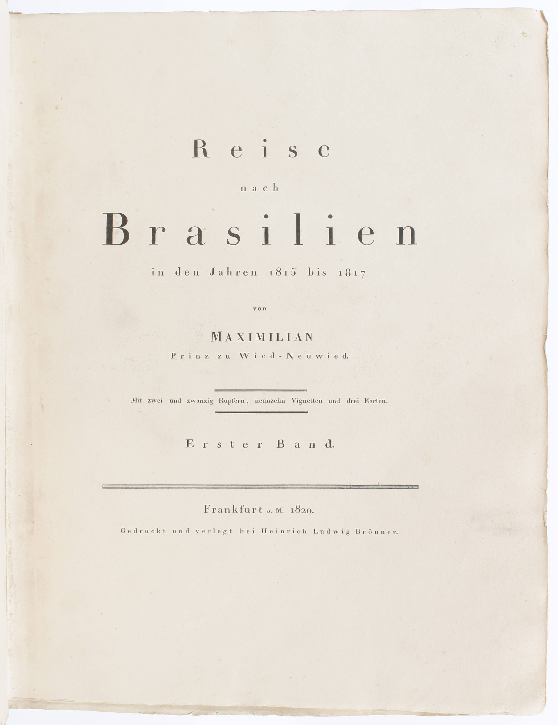 Maximilian, Brasilien. 2 Textbde.