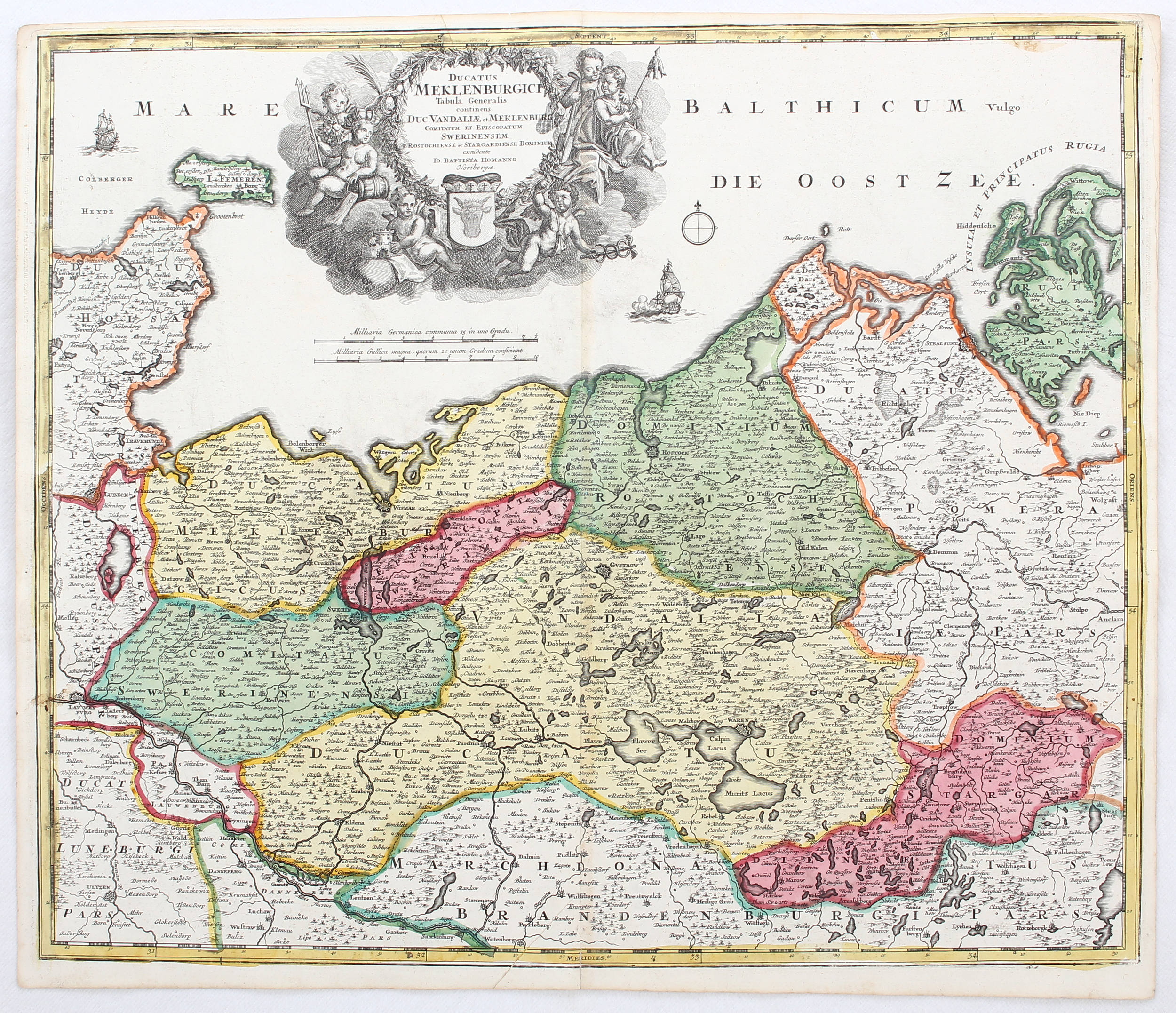Mecklenburg. J. Janssonius / 3 Bll.