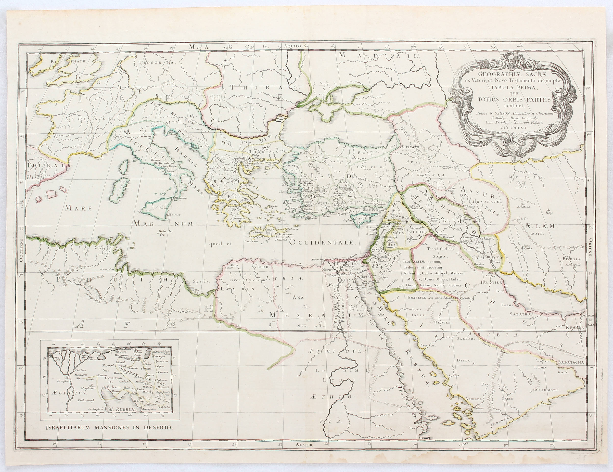 Mittelmeer. 9 Bll. Karten. Châtelain, Duval, Sanson